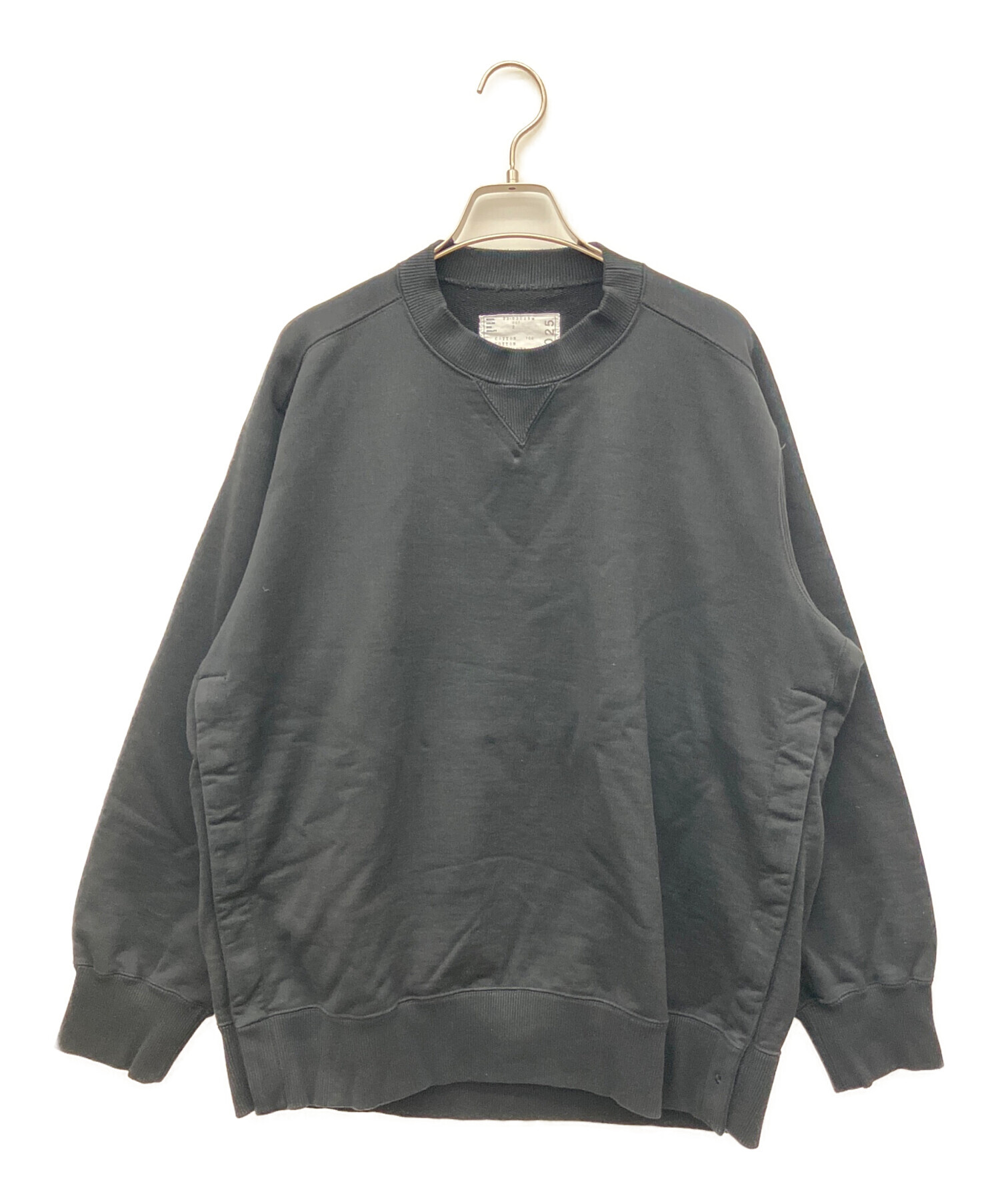 中古・古着通販】sacai (サカイ) Sweat Jersey Pullover ブラック