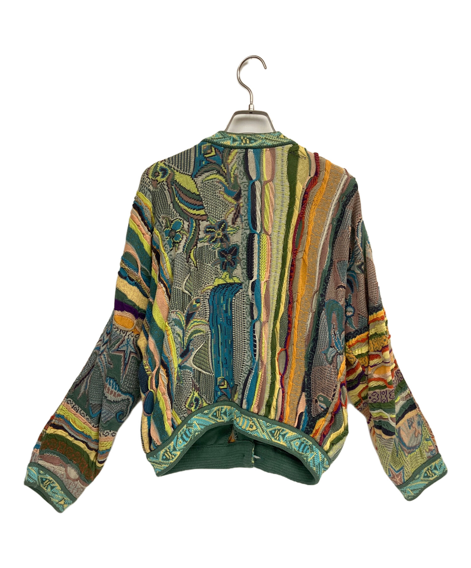 COOGI クージー 3Dニット カーディガン 総柄 L 中古・古着通販】COOGI (クージー) 3Dニットカーディガン マルチカラー