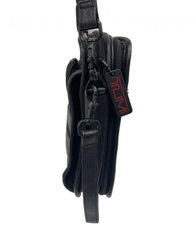 中古・古着通販】TUMI (トゥミ) レザーショルダーバッグ ブラック