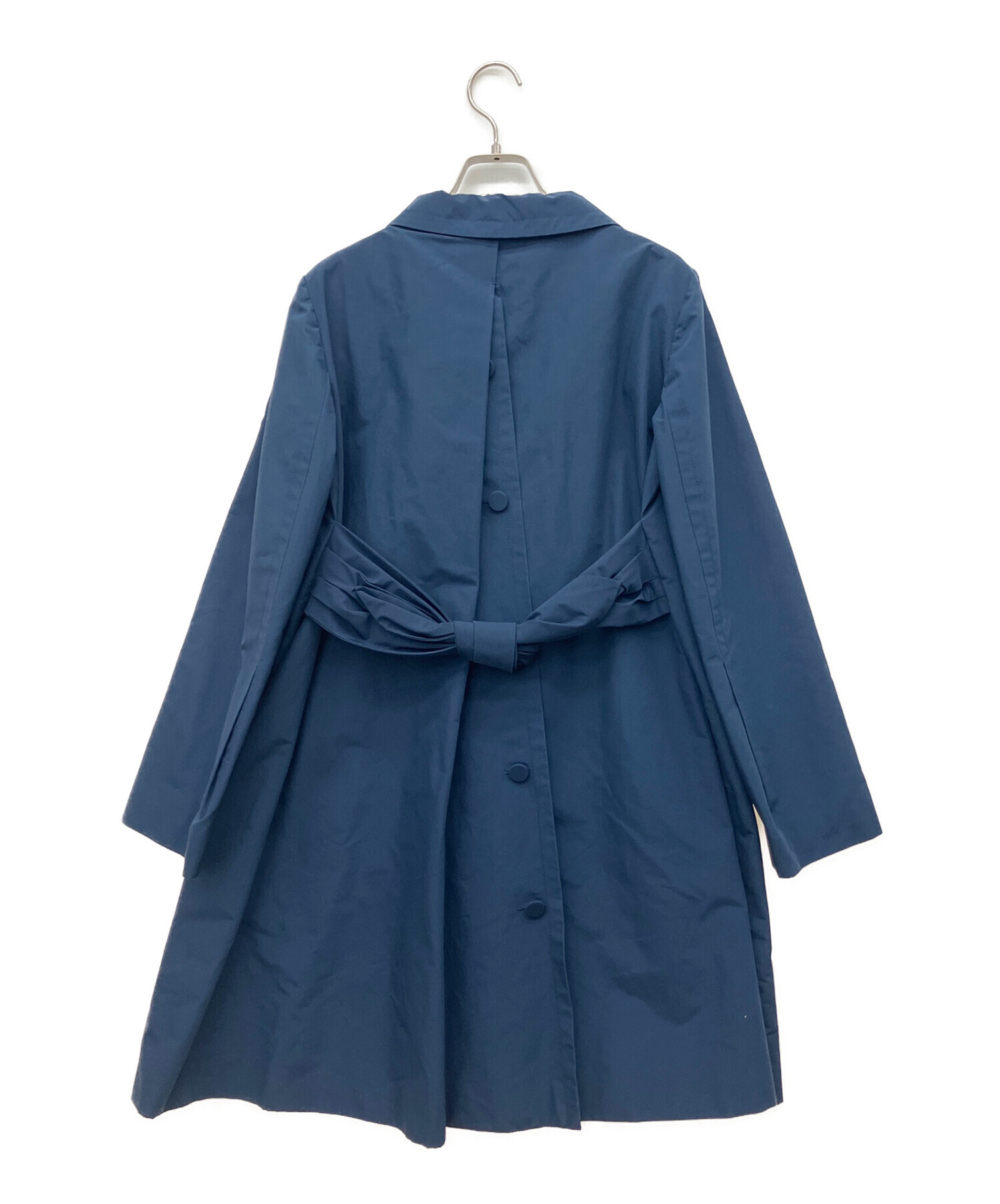中古・古着通販】PRADA (プラダ) ステンカラーコート ネイビー サイズ