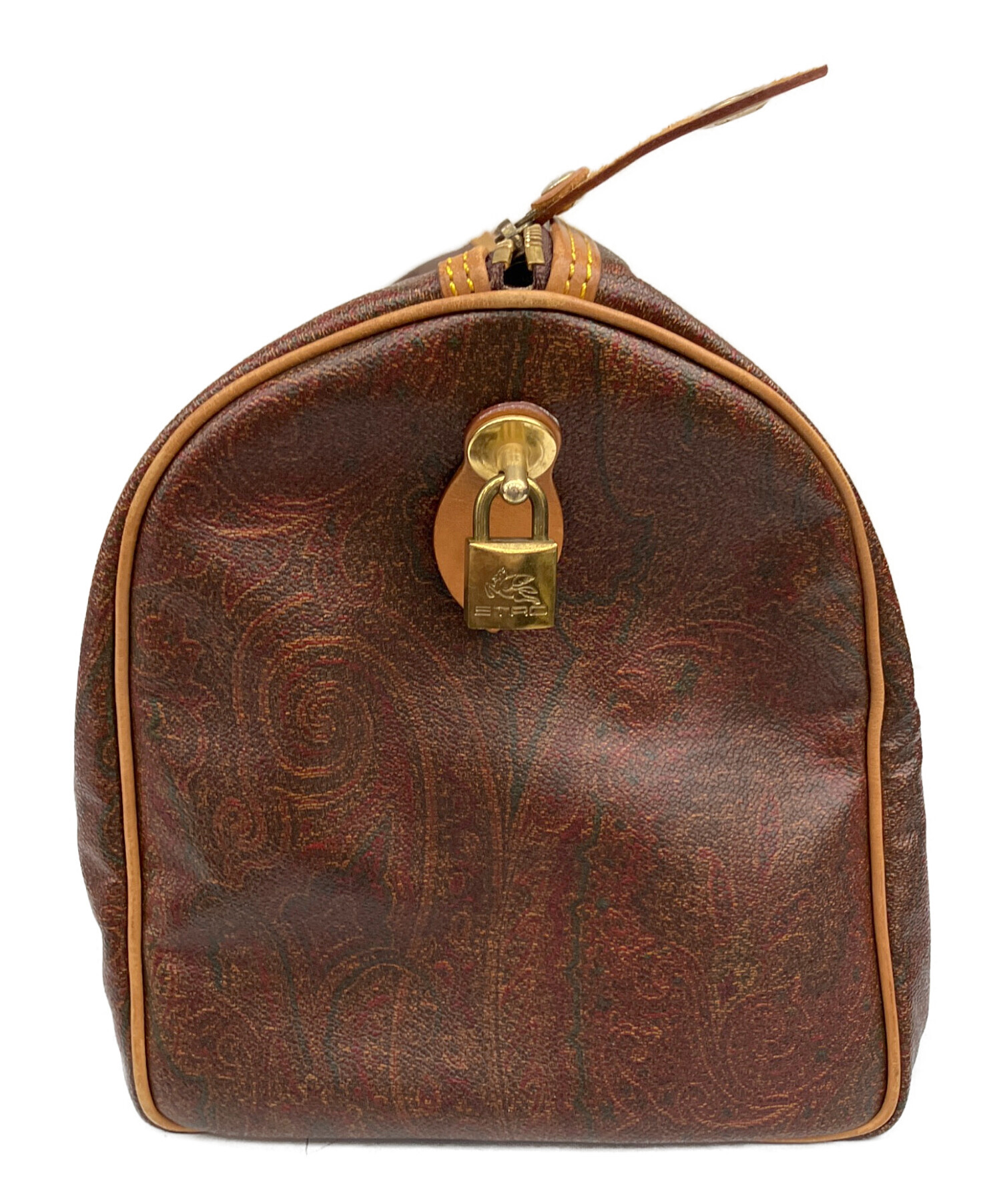 中古・古着通販】ETRO (エトロ) ペイズリー柄ボストンバッグ ブラウン