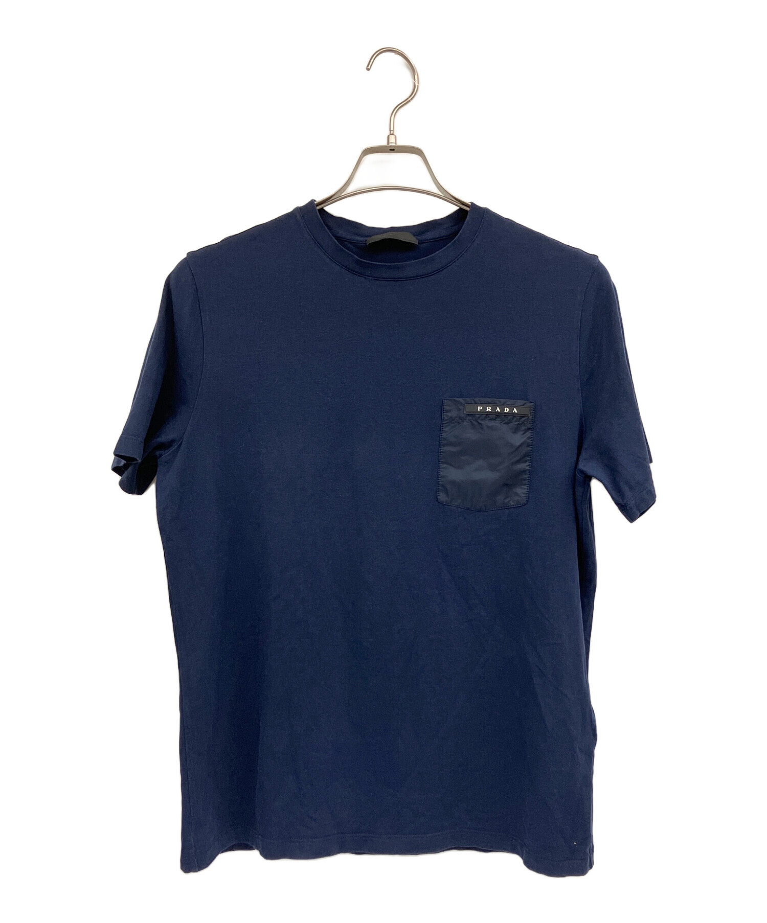 中古・古着通販】PRADA (プラダ) ポケットTシャツ ネイビー サイズ:M