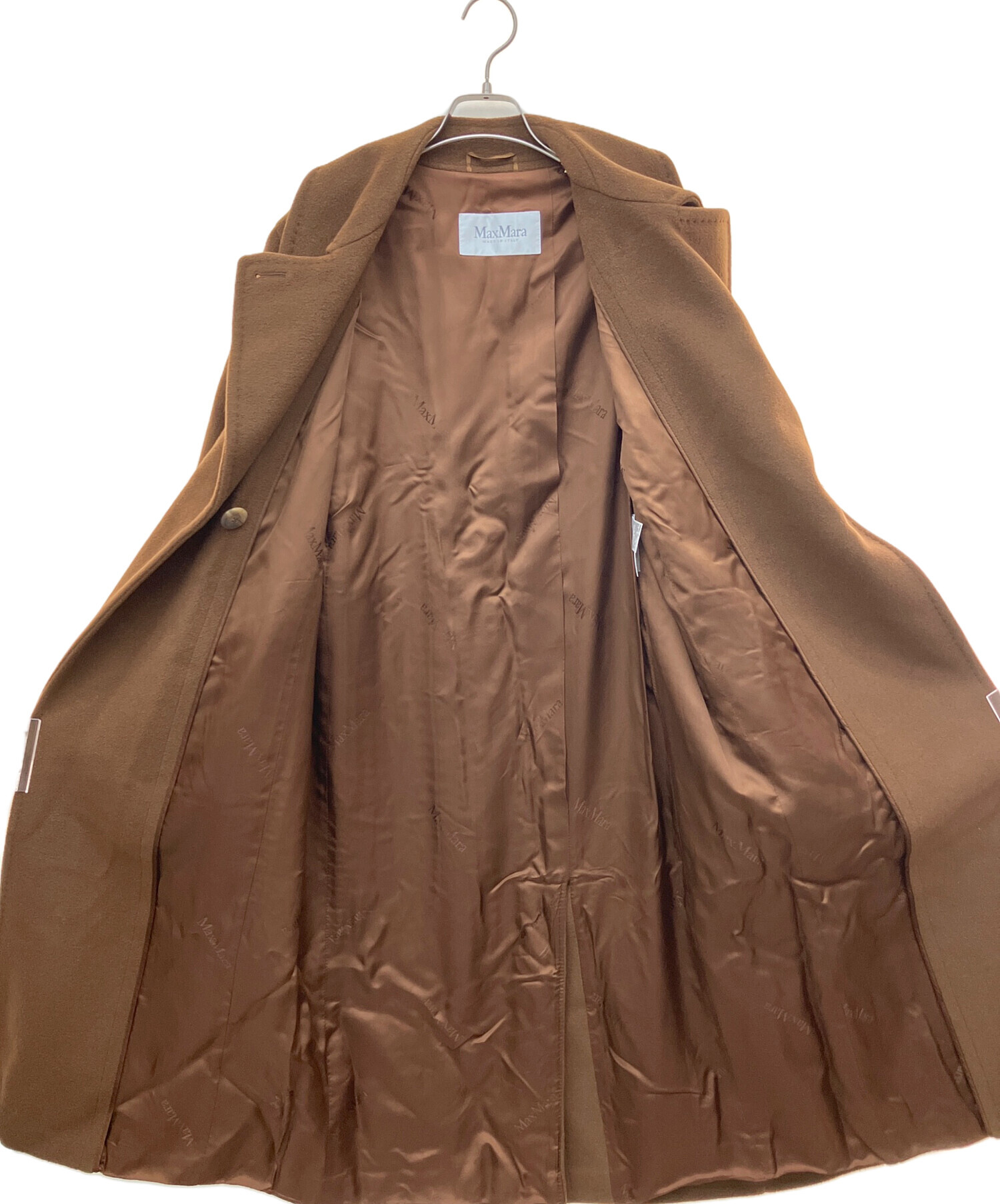 中古・古着通販】MaxMara (マックスマーラ) カシミヤ混ベルテッド