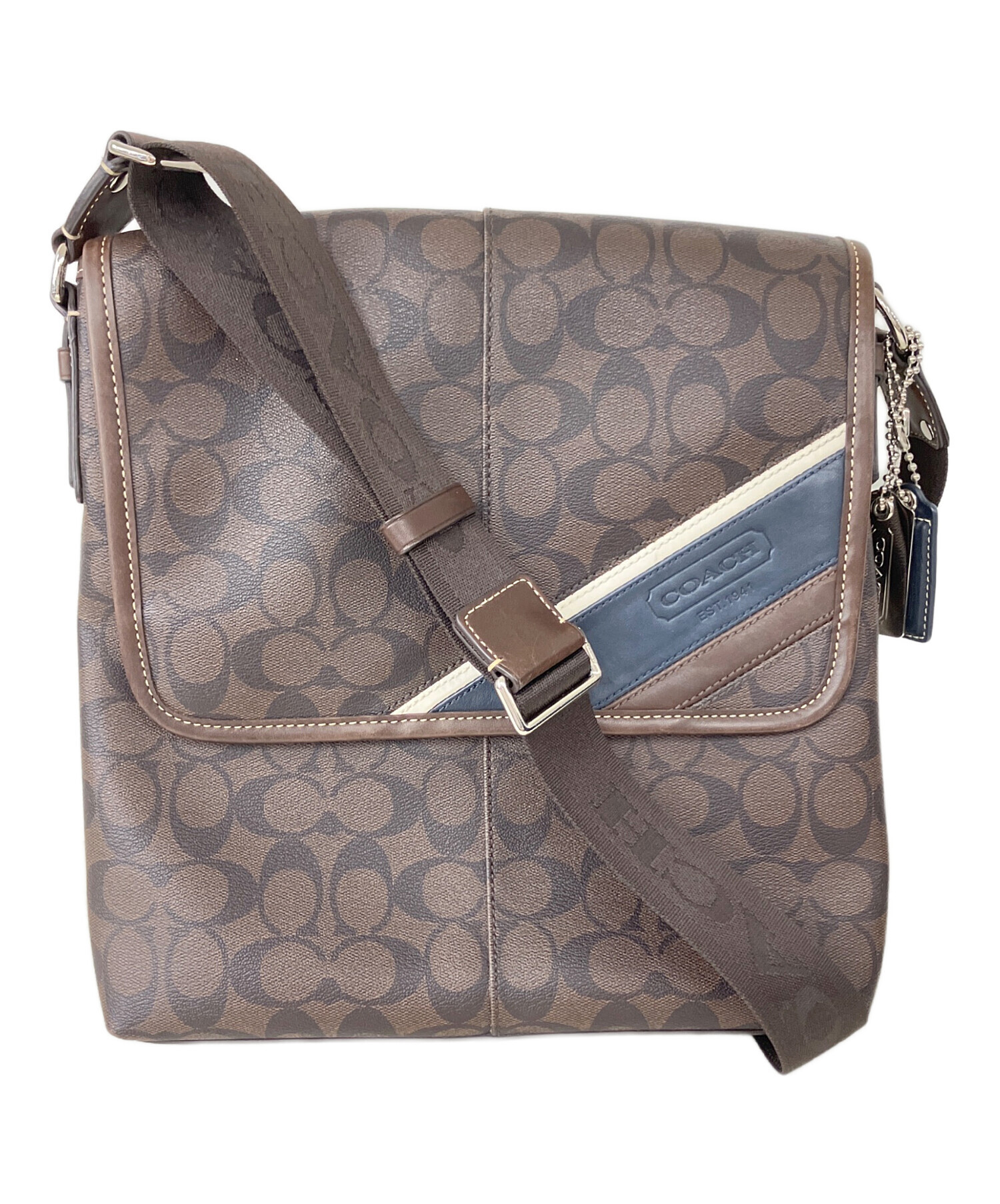 中古・古着通販】COACH (コーチ) ショルダーバッグ ブラウン｜ブランド