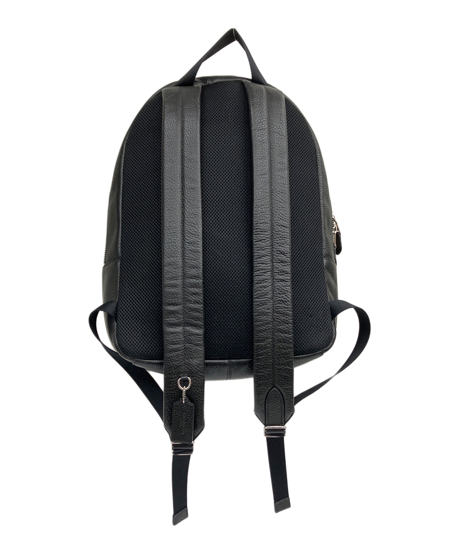 中古・古着通販】COACH (コーチ) レザーバックパック ブラック