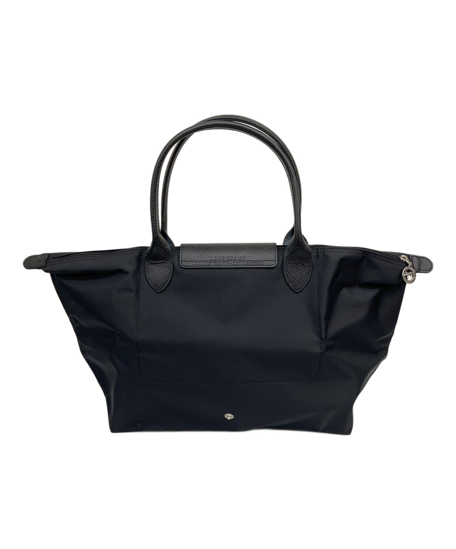 中古　LONGCHAMP ロンシャン ショルダー　バッグ 黒　Lサイズ 中古・古着通販】LONGCHAMP (ロンシャン) ワン L トップハンドルバッグ