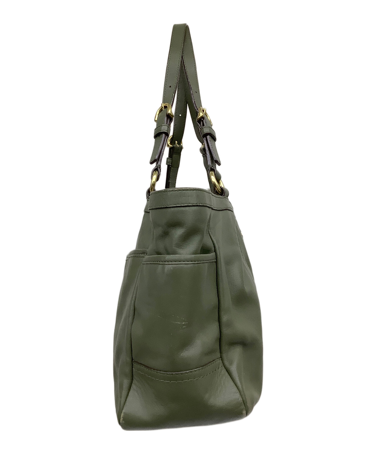 COACH グリーン ハンドバッグ 中古・古着通販】COACH (コーチ) ハンドバッグ グリーン｜ブランド