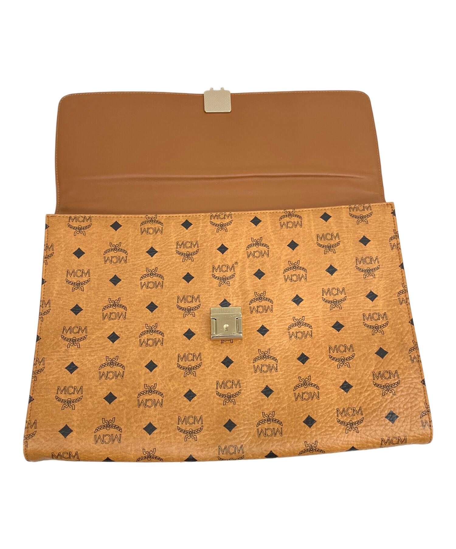 skk　MCM クラッチバッグ 中古・古着通販】MCM (エムシーエム) クラッチバッグ ブラウン