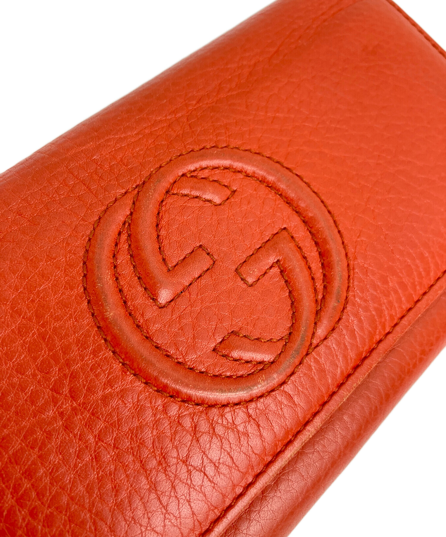 中古・古着通販】GUCCI (グッチ) 長財布 レッド｜ブランド・古着通販