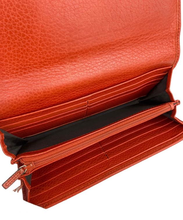 中古・古着通販】GUCCI (グッチ) 長財布 レッド｜ブランド・古着通販