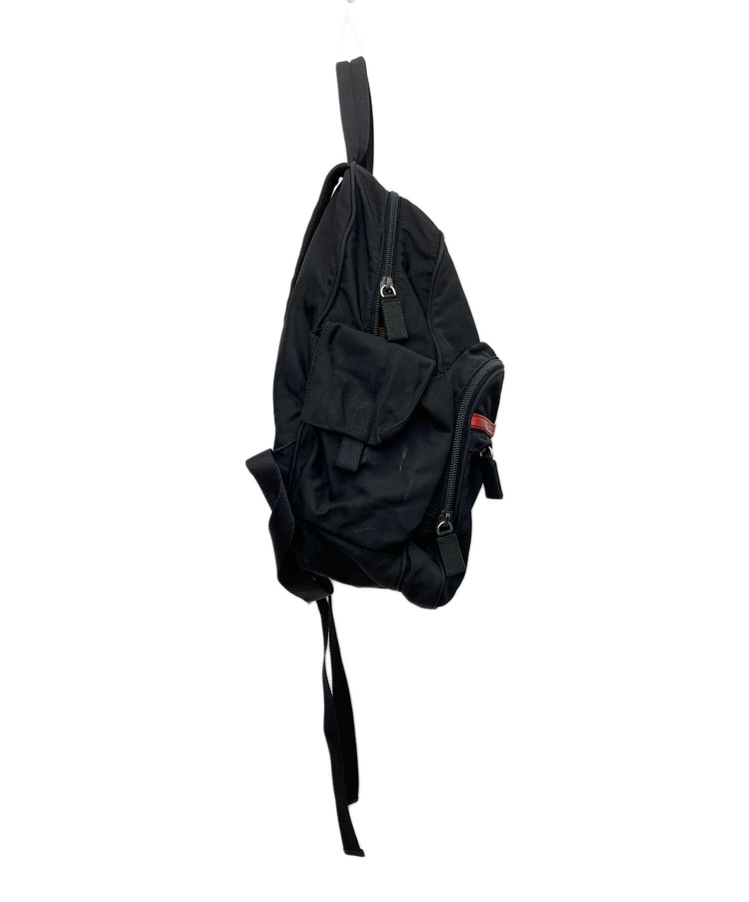 【ジャンク品】PRADA ナイロン バックパック ブラック 中古・古着通販】PRADA (プラダ) ナイロンリュック ブラック｜ブランド
