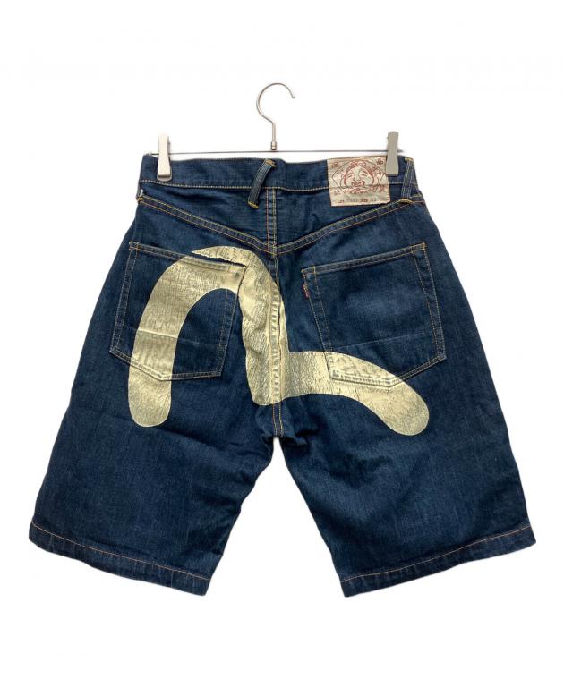 中古・古着通販】EVISU (エヴィス) デニムハーフパンツ インディゴ