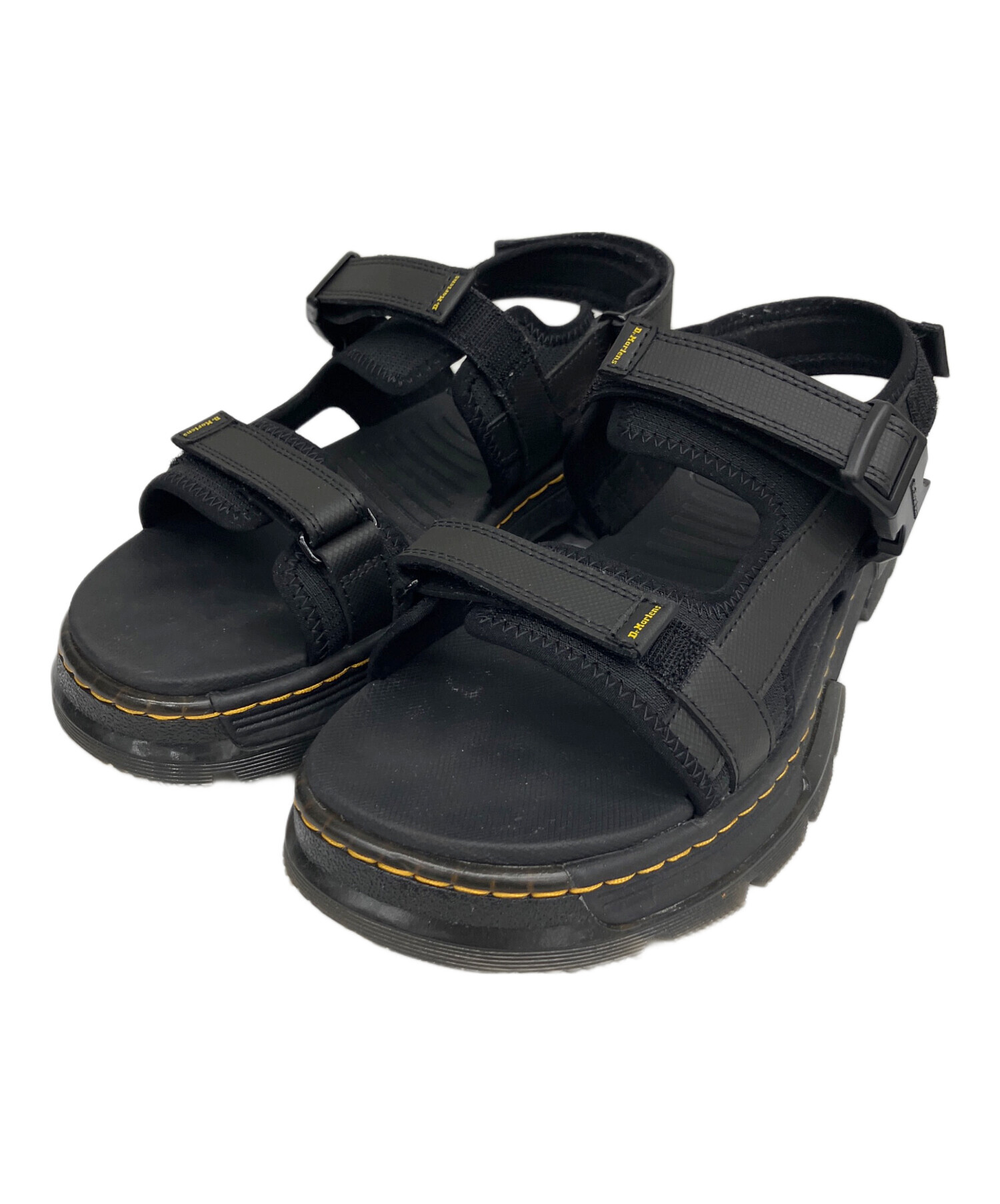 新品未使用　ドクターマーチン　サンダル　ブラック　UK9 中古・古着通販】Dr.Martens (ドクターマーチン) ストラップサンダル