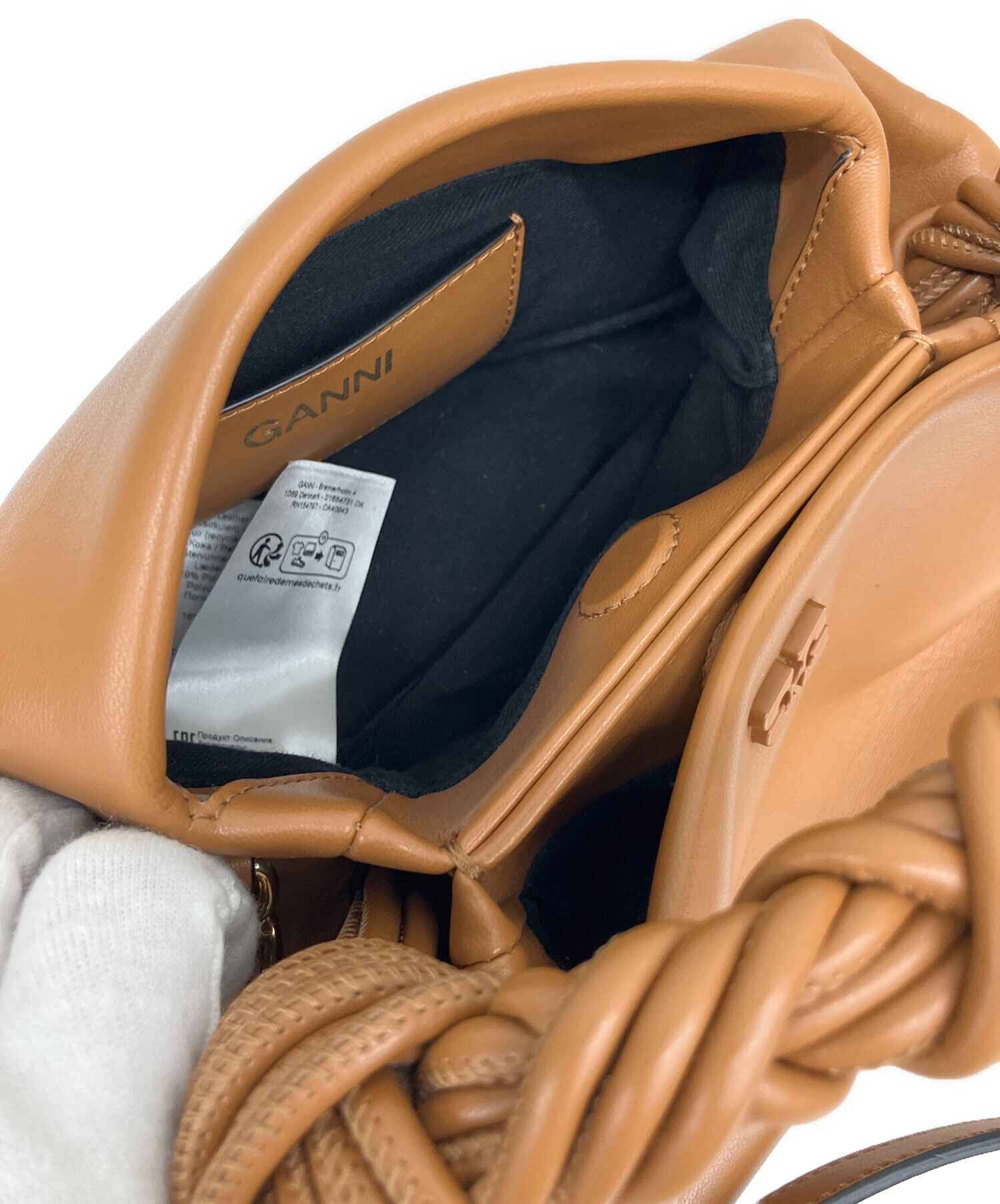 中古・古着通販】Ganni (ガニー) Bou Bag Mini ブラウン｜ブランド