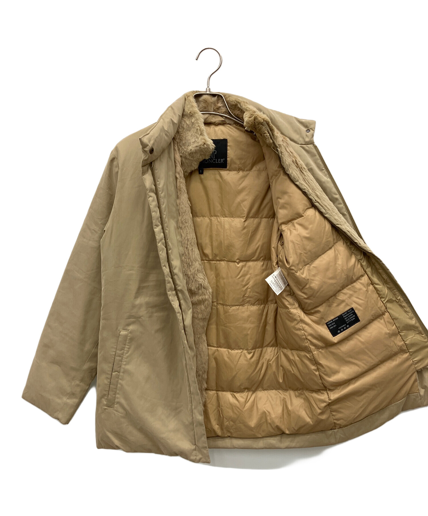 中古・古着通販】MONCLER (モンクレール) ダウンジャケット ベージュ