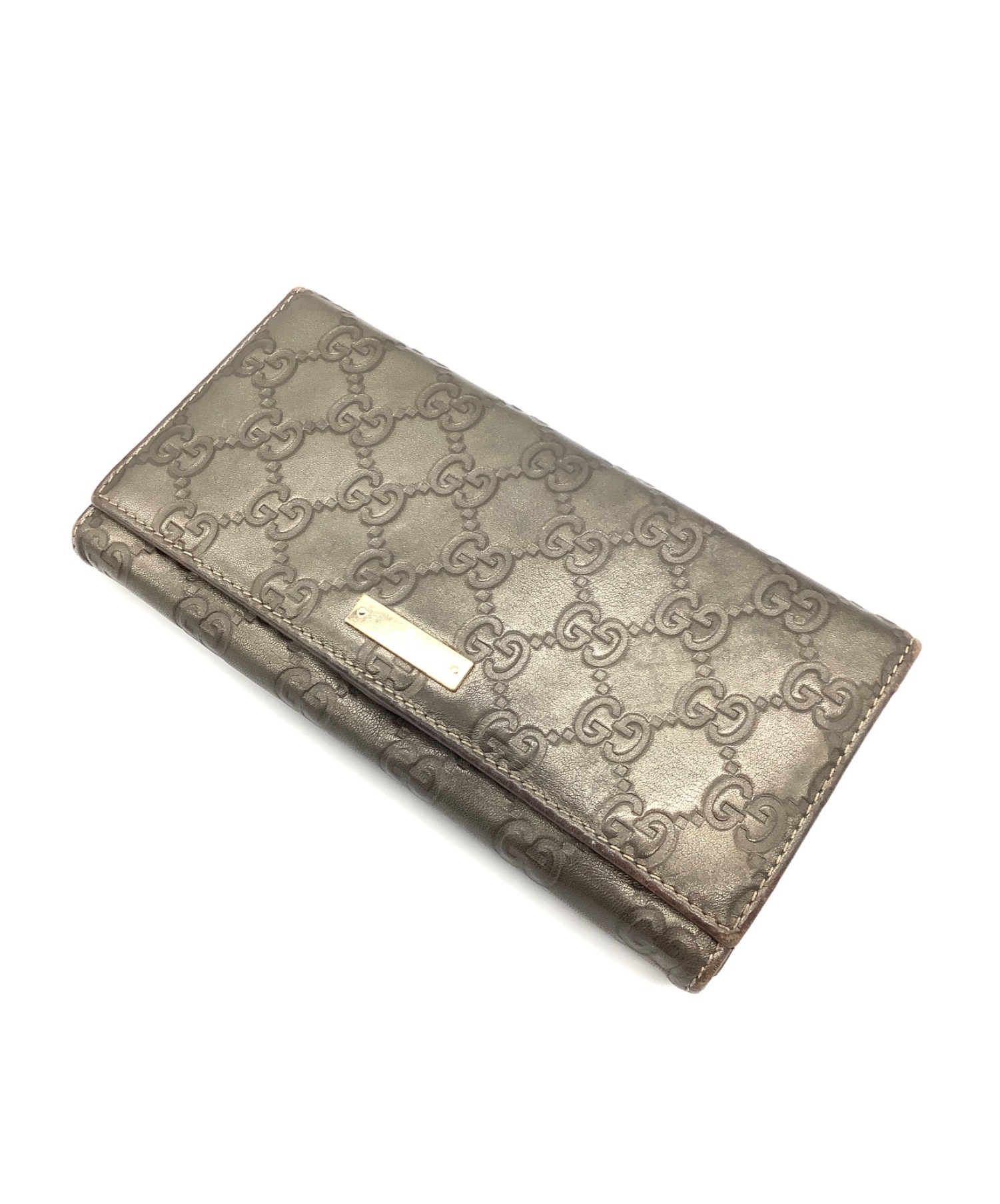 中古・古着通販】GUCCI (グッチ) 長財布 グレー 170426・0959 170426 