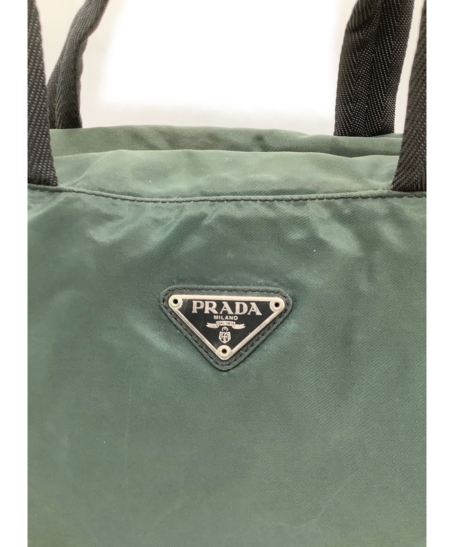 中古・古着通販】PRADA (プラダ) ミニボストンバッグ グリーン