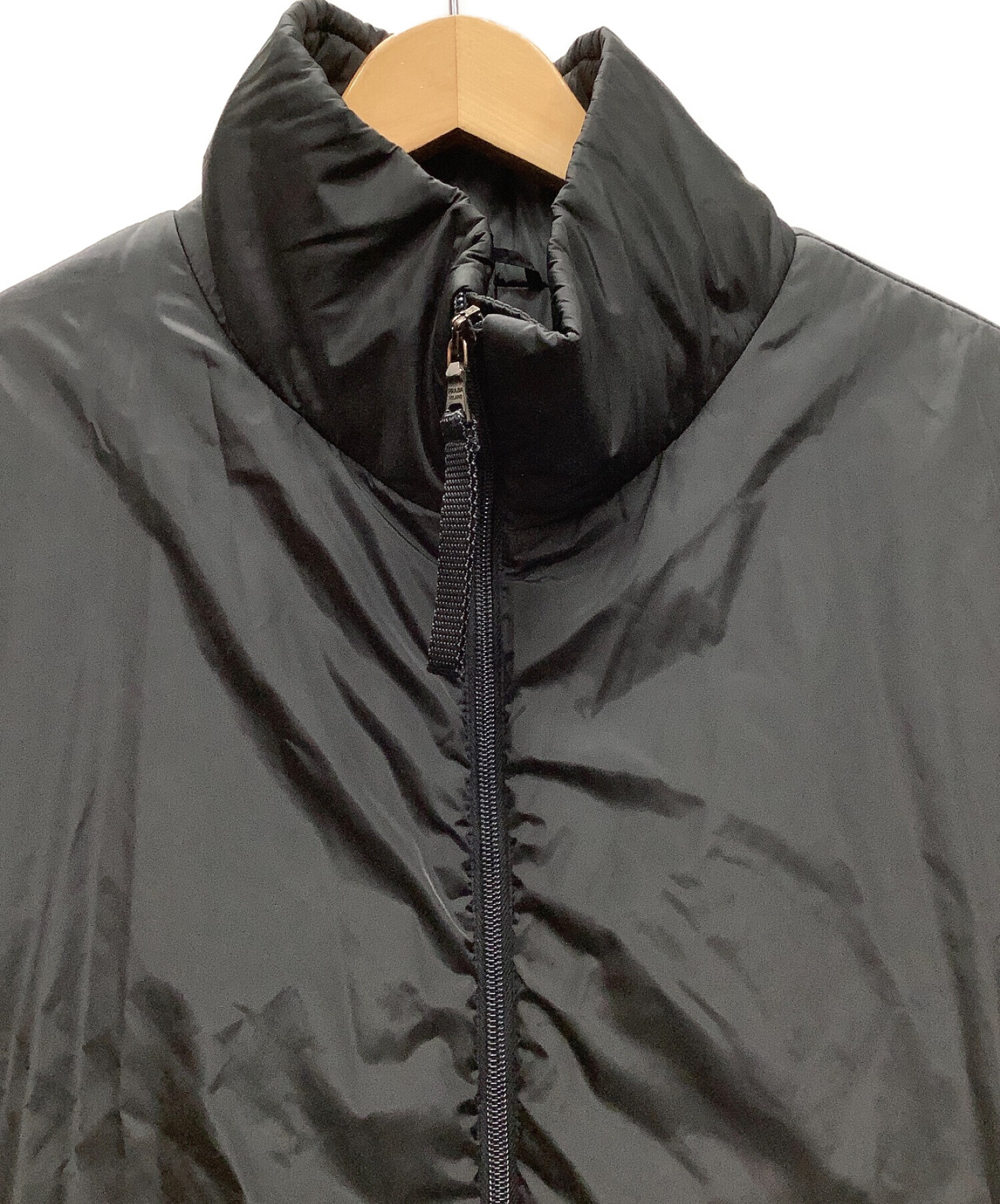 中古・古着通販】PRADA (プラダ) 中綿ナイロンジャケット ブラック