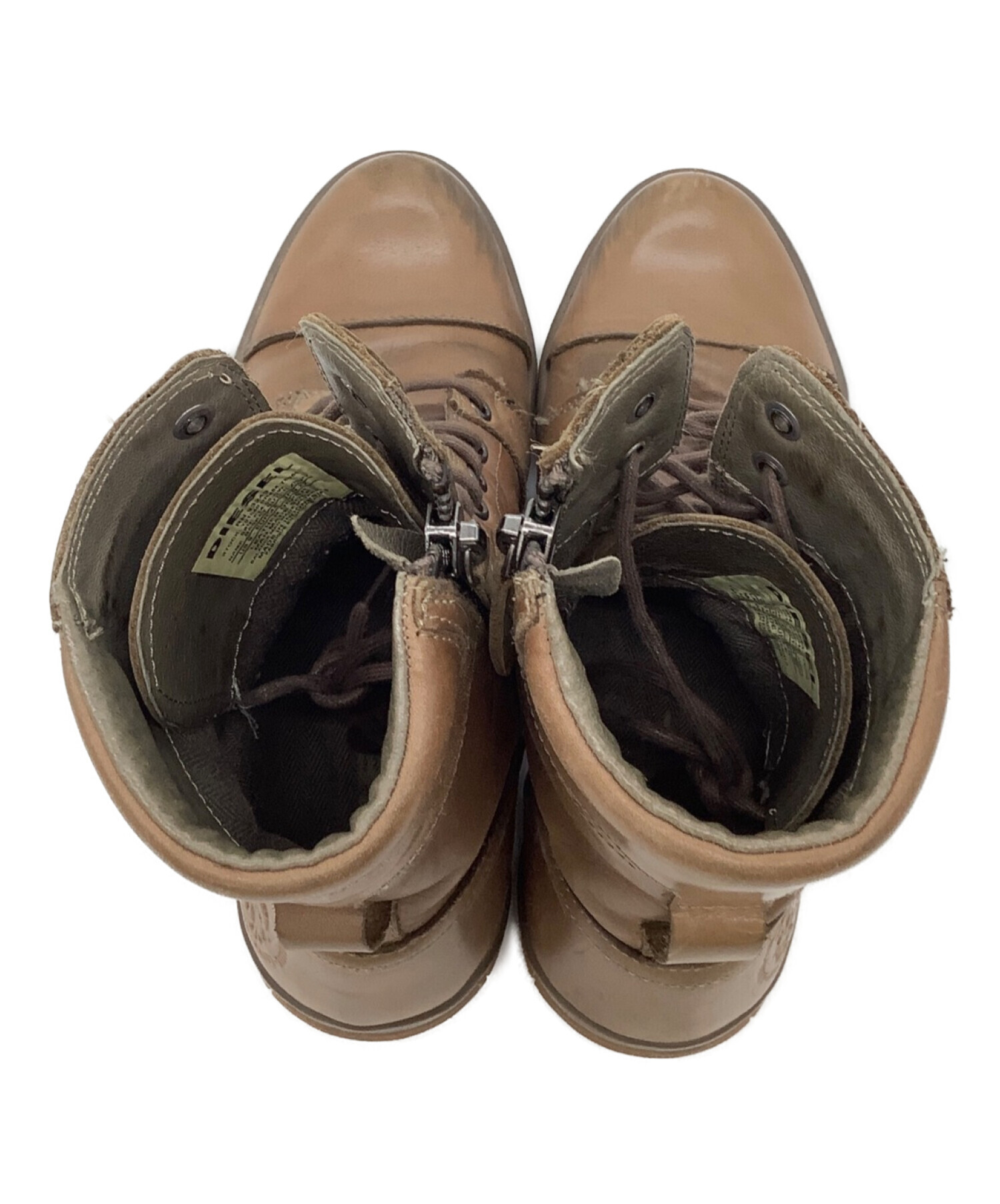 DIESEL レザーキャンバスブーツ 27cm DIESEL レザーキャンバスブーツ 27cm