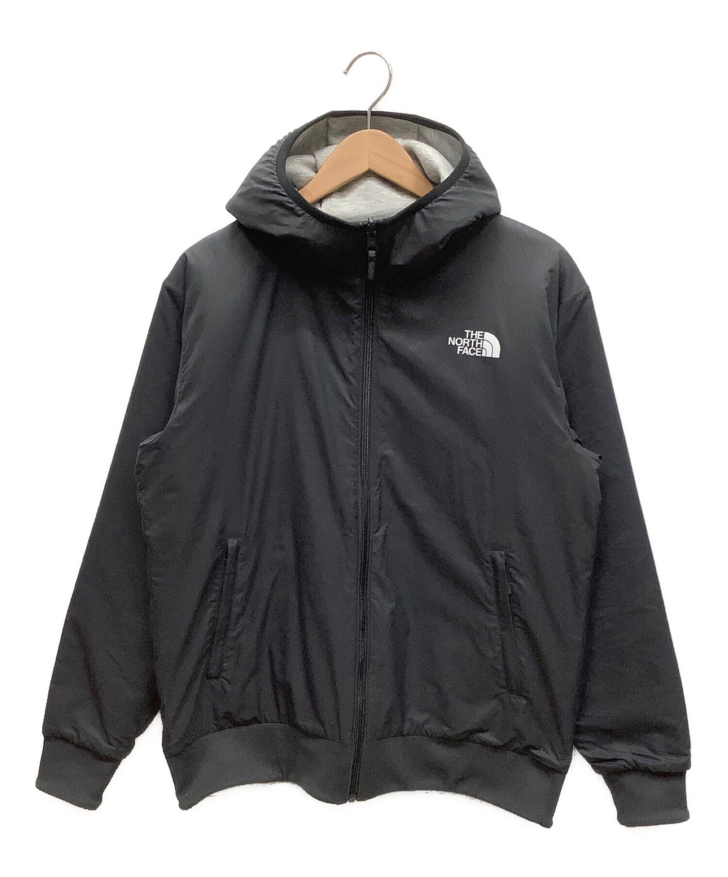 《訳あり未使用品》 THE NORTH FACE リバーシブルパーカー ブラック 中古・古着通販】THE NORTH FACE (ザ ノース フェイス) リバーシブル