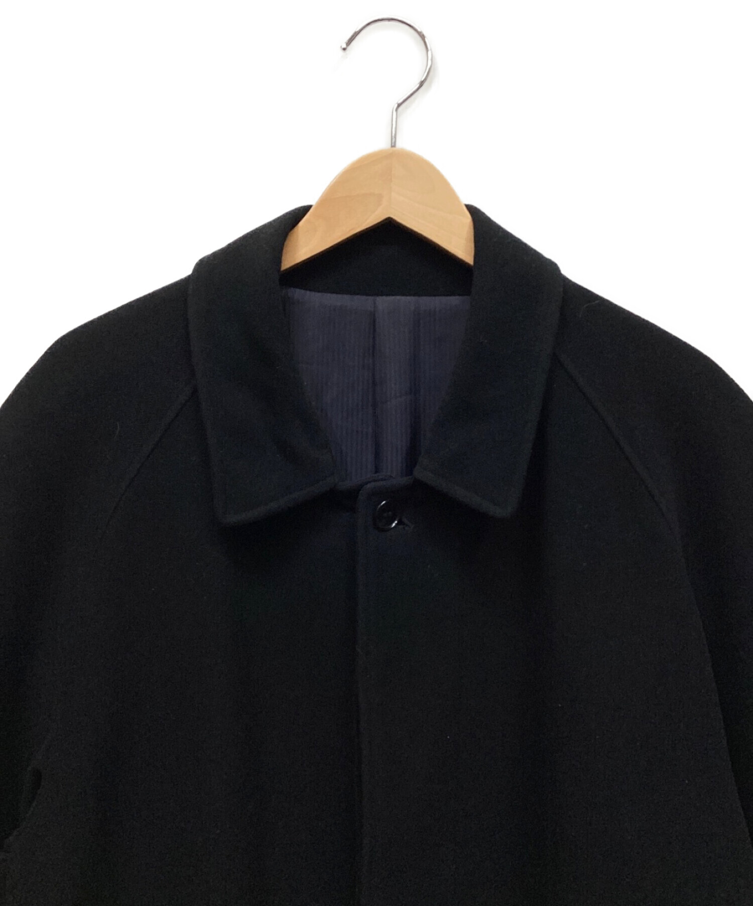 中古・古着通販】KENZO (ケンゾー) ロングウールコート ブラック