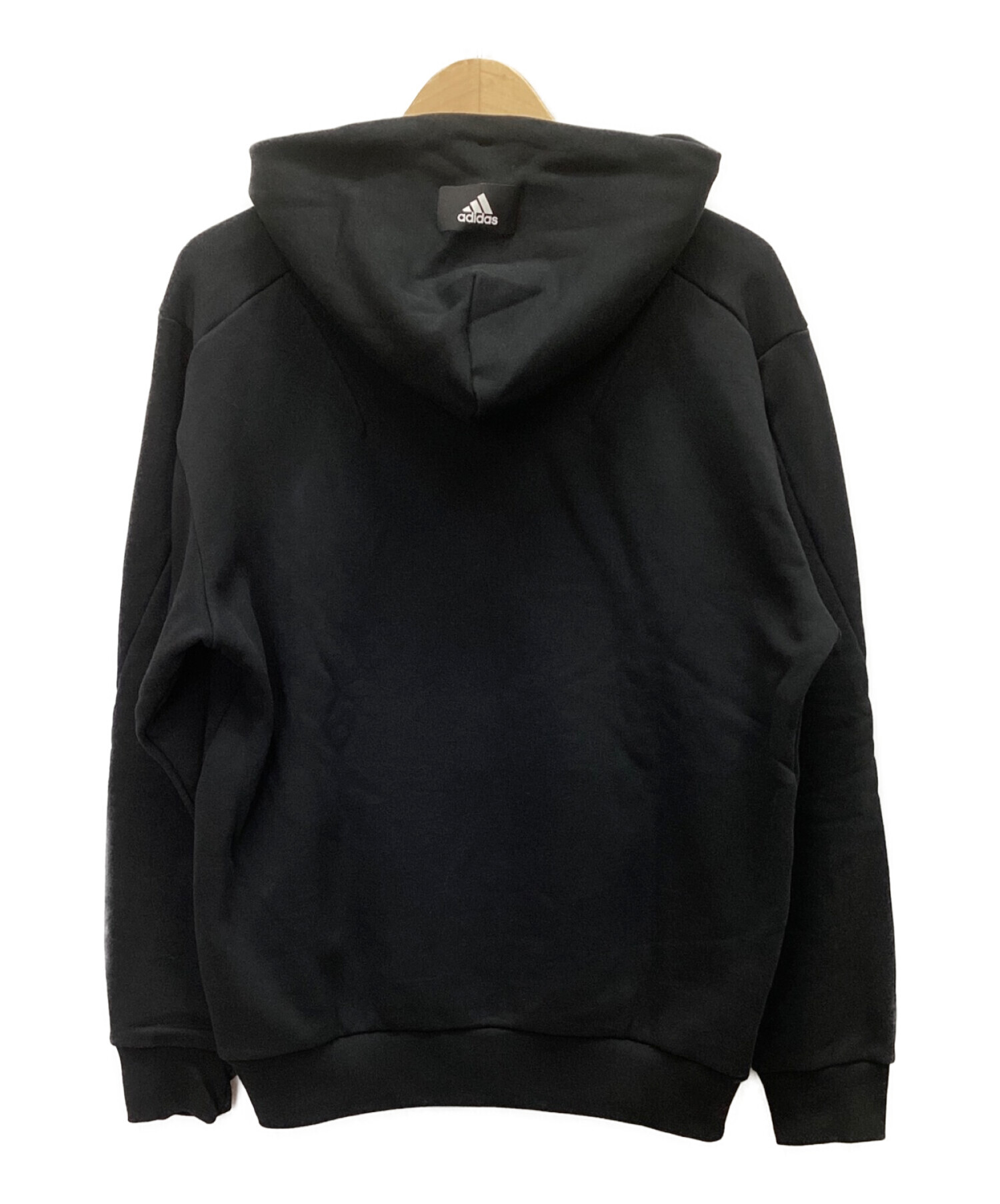 中古・古着通販】adidas (アディダス) パーカー ブラック サイズ:L 