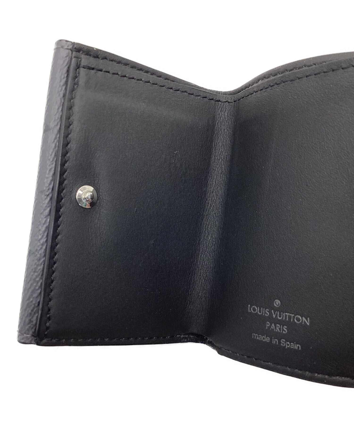 中古・古着通販】LOUIS VUITTON (ルイ ヴィトン) 3つ折り財布 ブラック