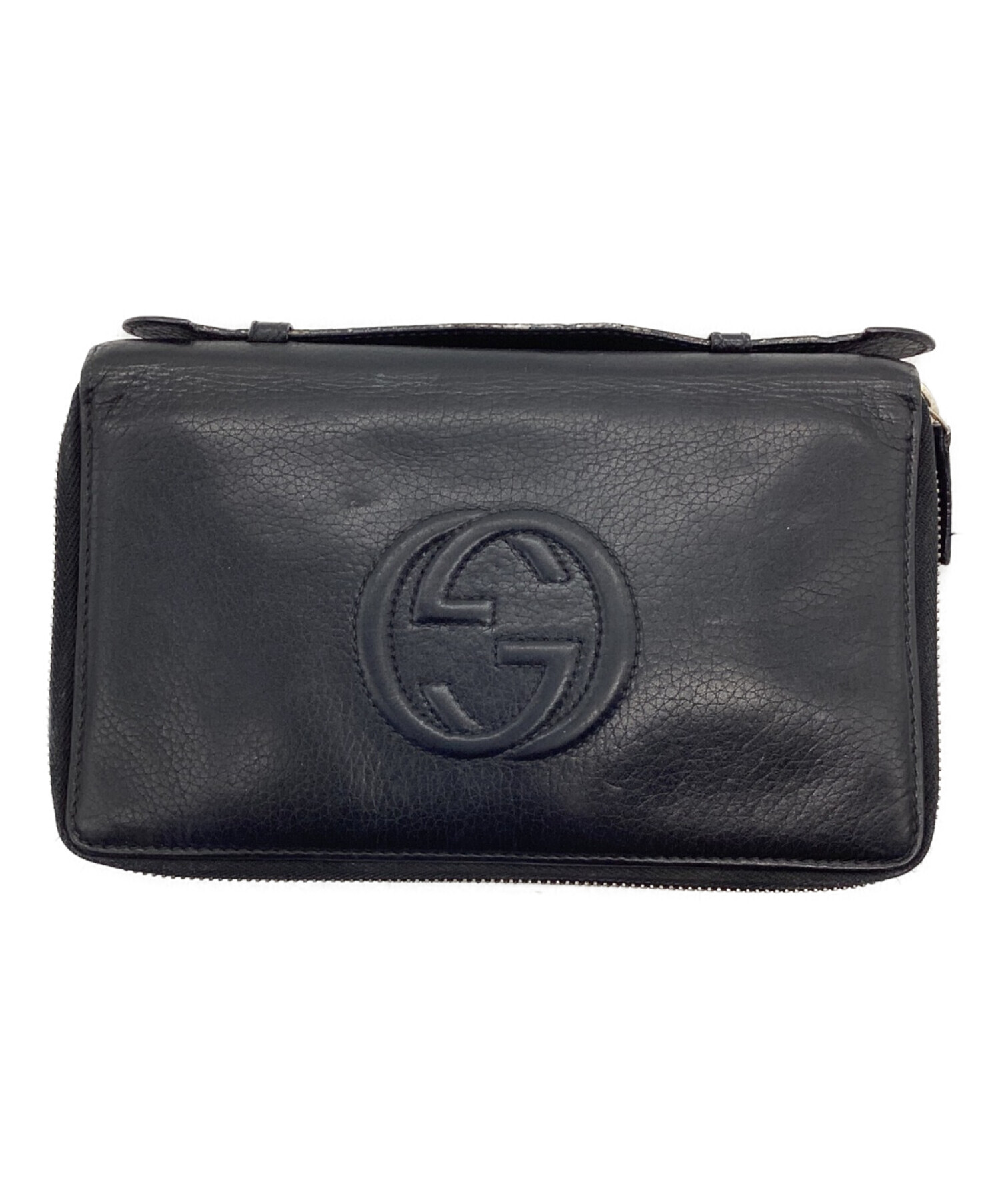 中古・古着通販】GUCCI (グッチ) トラベルドキュメントケース ブラック 