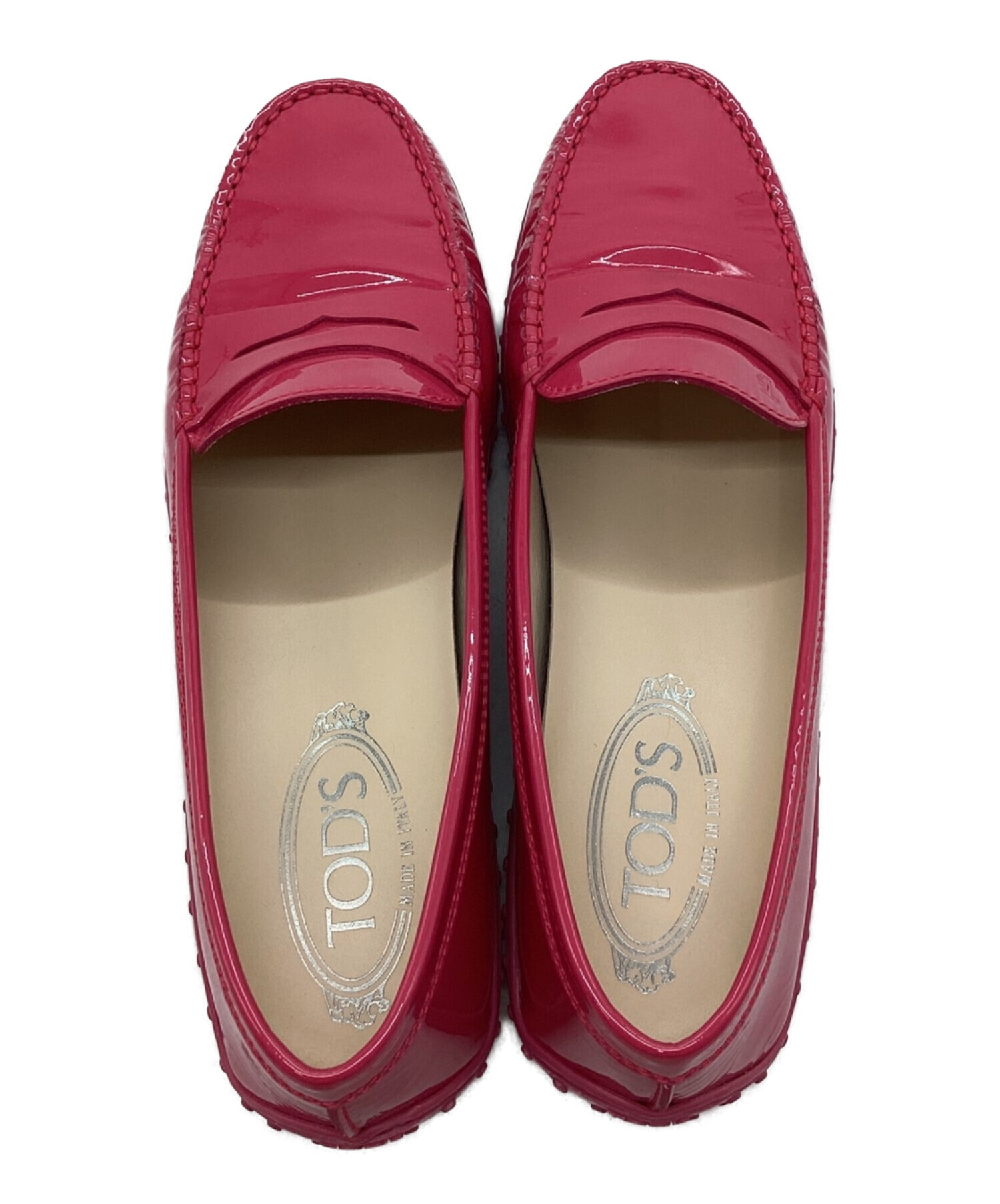 中古・古着通販】TOD'S (トッズ) コインローファー ショッキングピンク