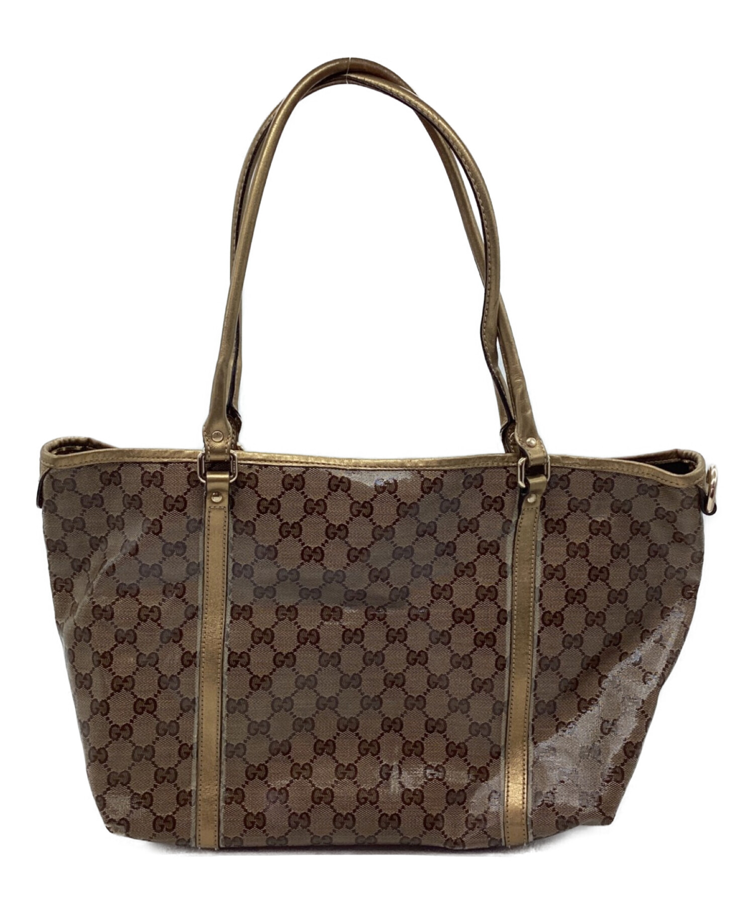 中古・古着通販】GUCCI (グッチ) トートバッグ ゴールド｜ブランド 