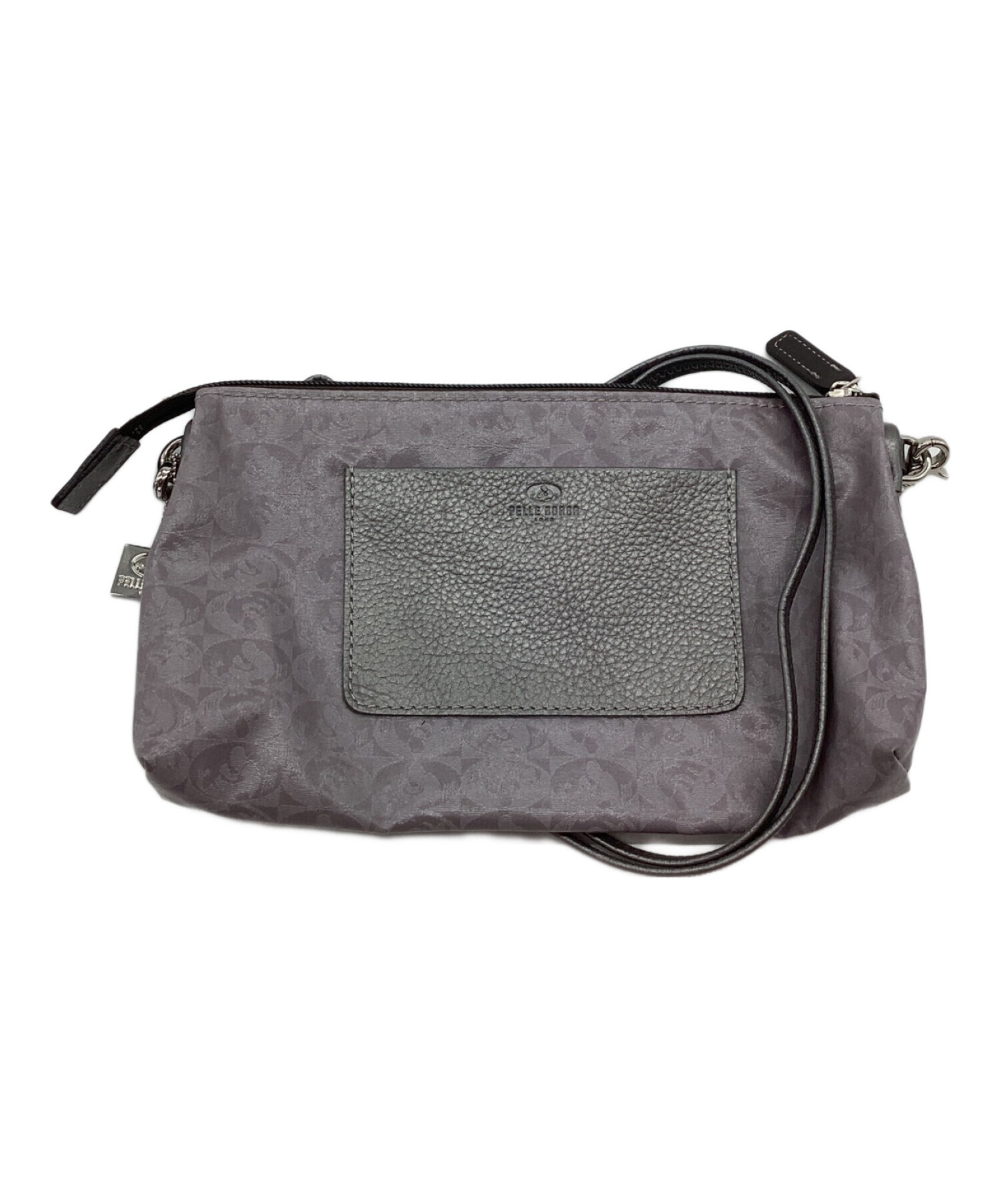 中古・古着通販】PELLE BORSA (ペレボルサ) ショルダーバッグ グレー 