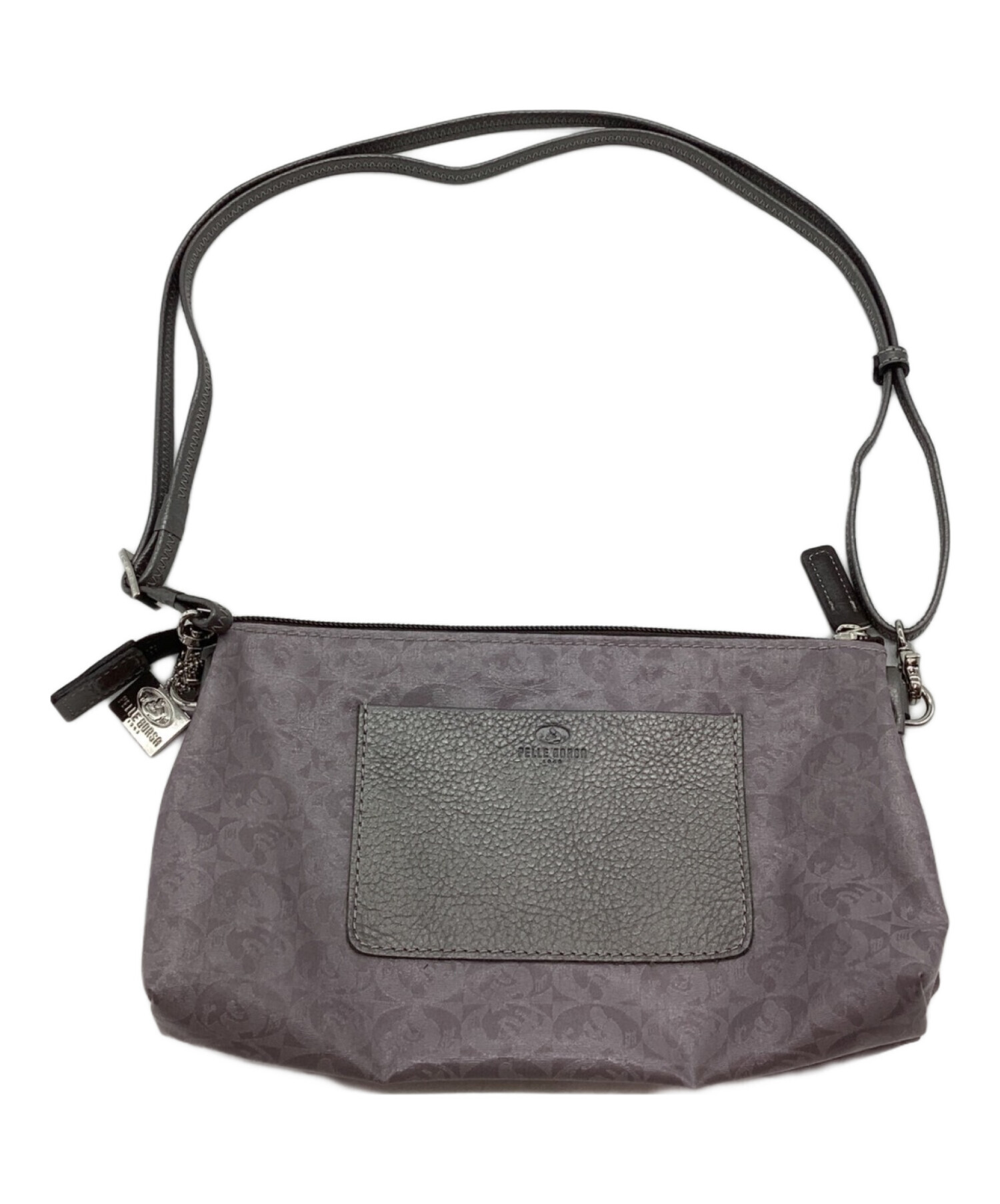 中古・古着通販】PELLE BORSA (ペレボルサ) ショルダーバッグ グレー 