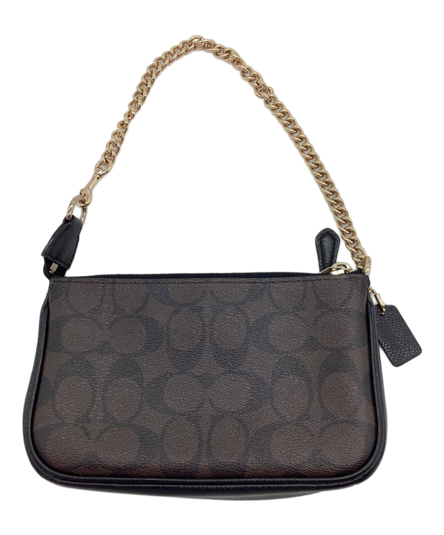 中古・古着通販】COACH (コーチ) チェーンショルダーポーチ ブラウン 