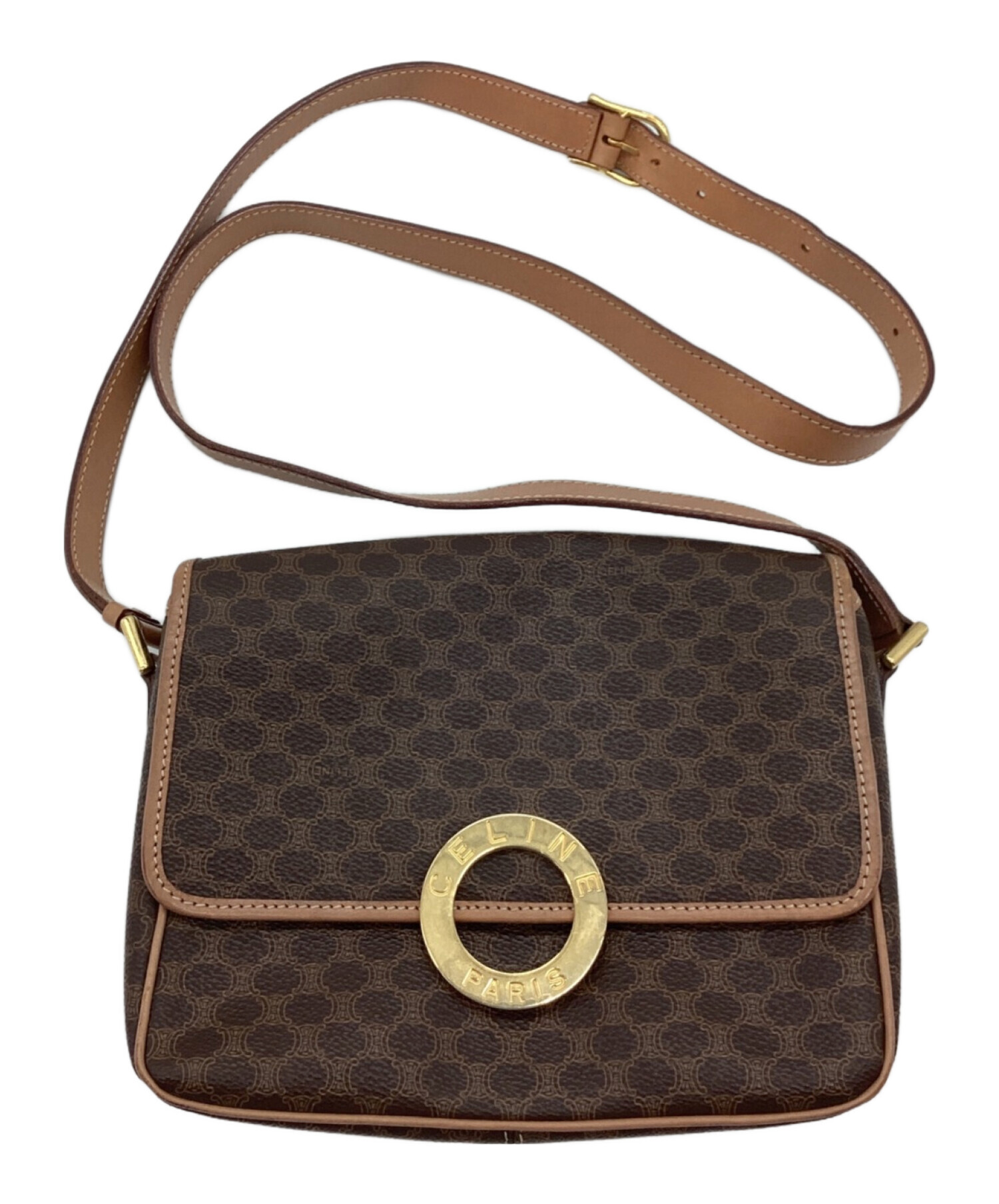 CELINE ショルダーバッグ ダークブラウン Celine ダークブラウン ショルダーバッグ