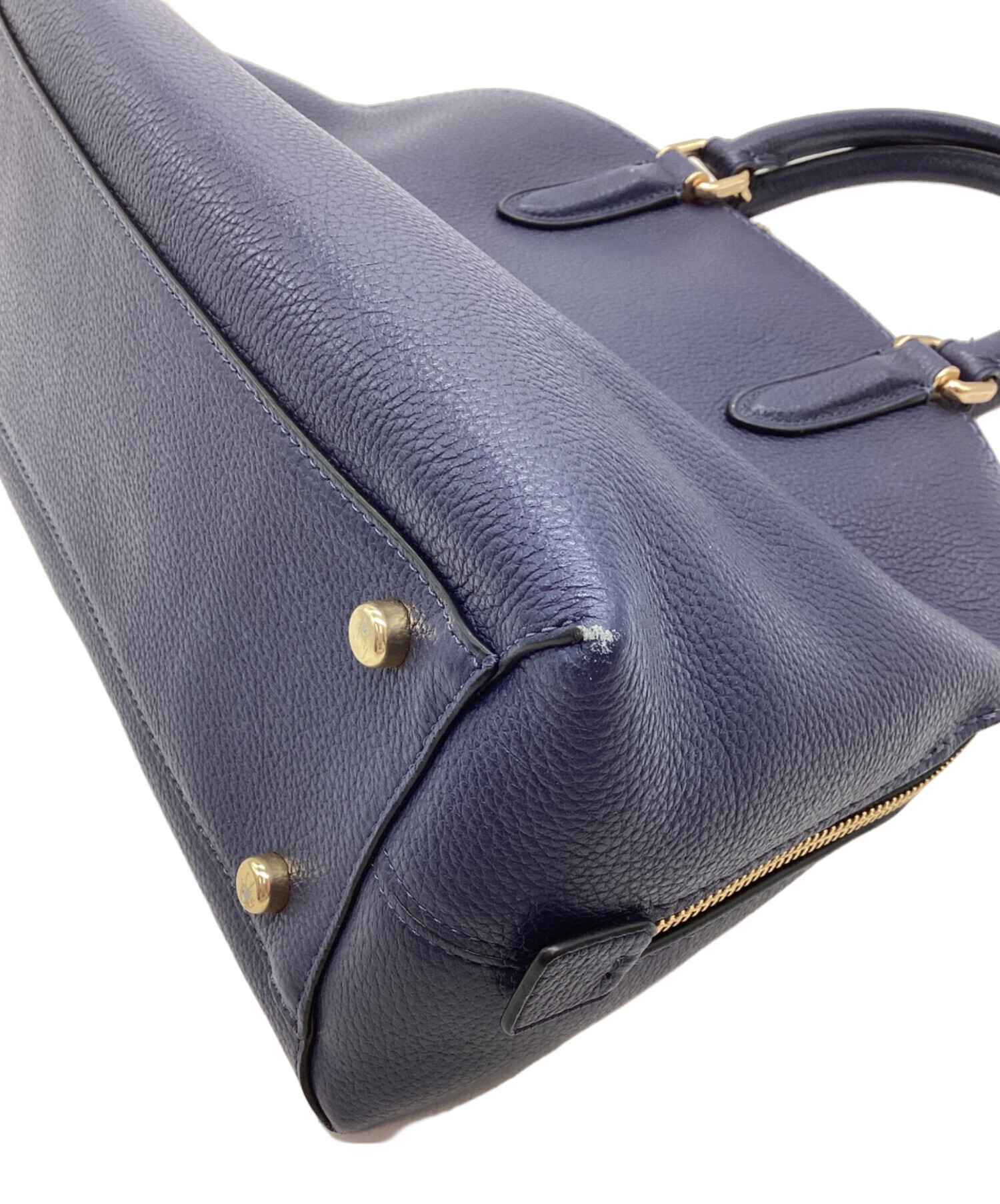 中古・古着通販】COACH (コーチ) ハンドバッグ ネイビー｜ブランド