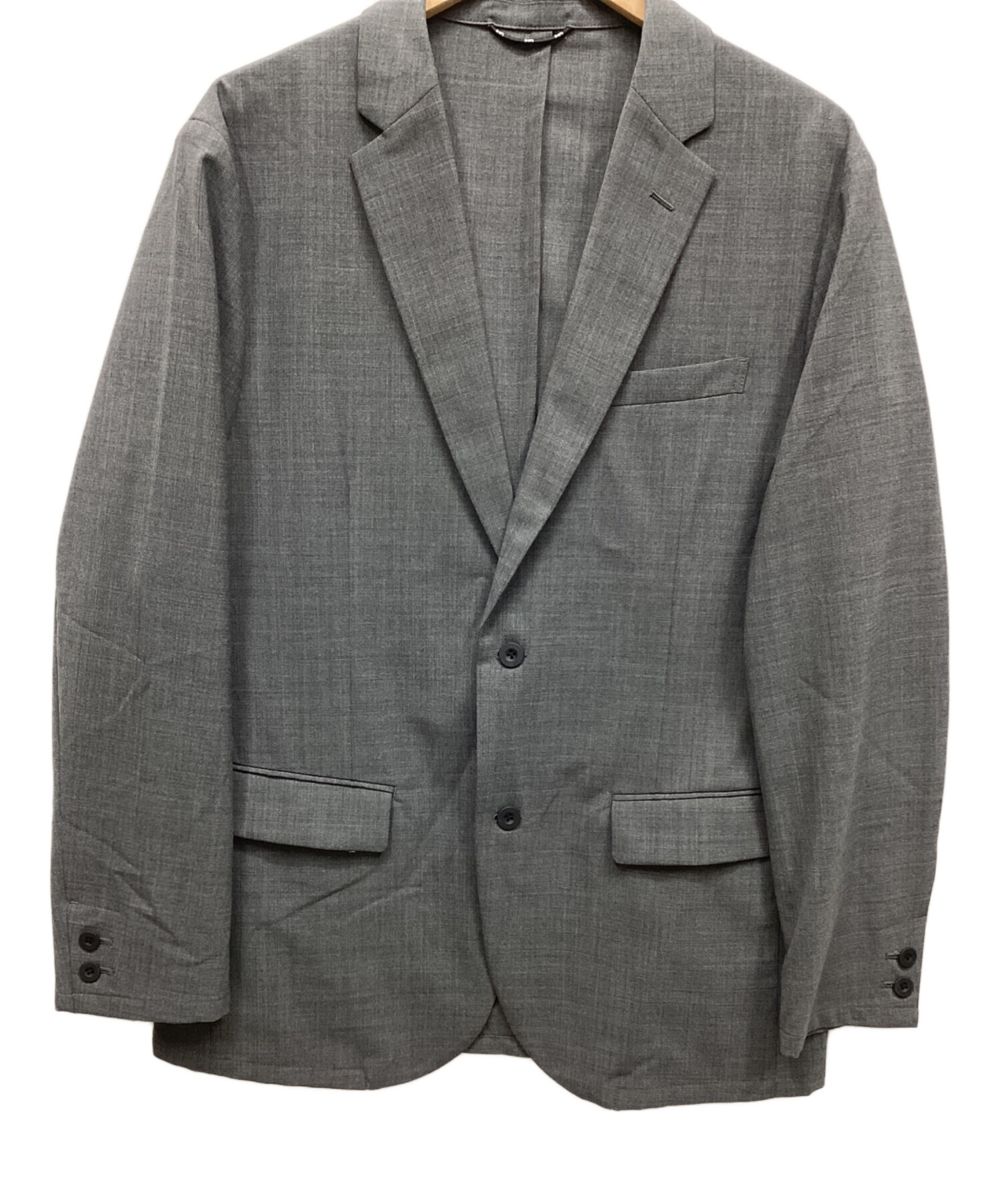 【未使用品】SHIPS テーラードジャケット L トラベルスーツ グレー 中古・古着通販】SHIPS (シップス) ジャケット グレー サイズ:L
