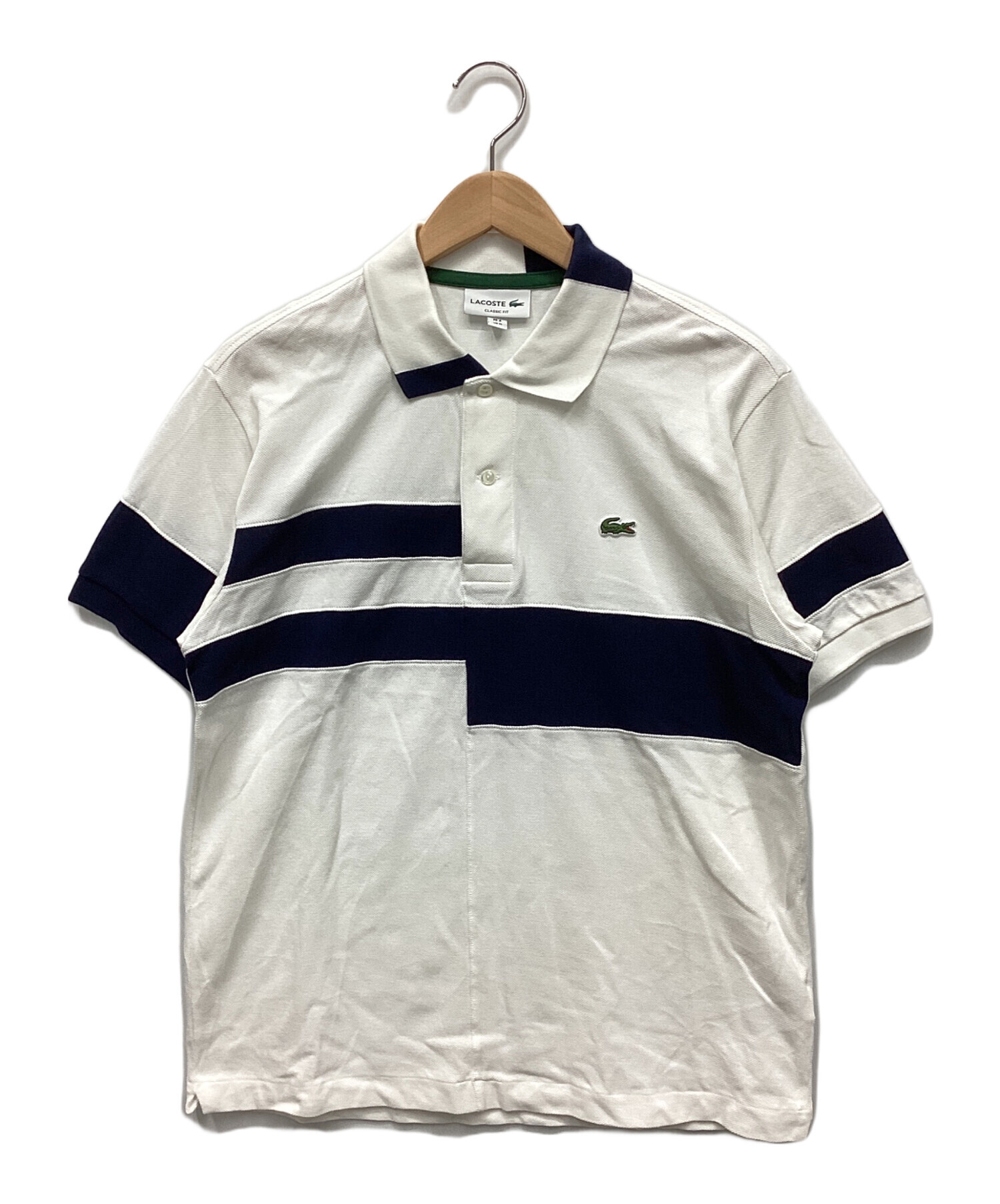 中古・古着通販】LACOSTE (ラコステ) ポロシャツ ホワイト サイズ:M