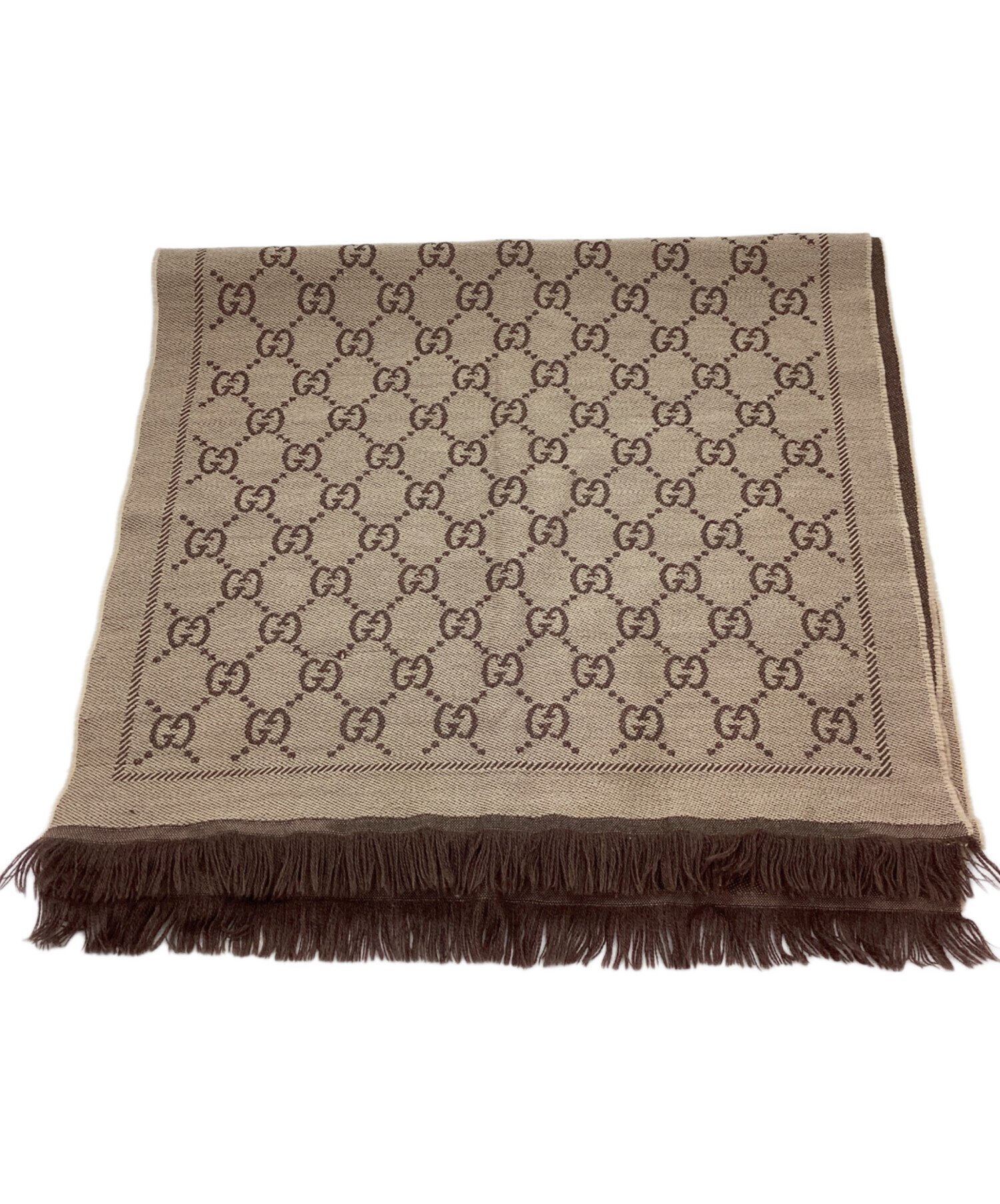 中古・古着通販】GUCCI (グッチ) ストール ブラウン｜ブランド・古着
