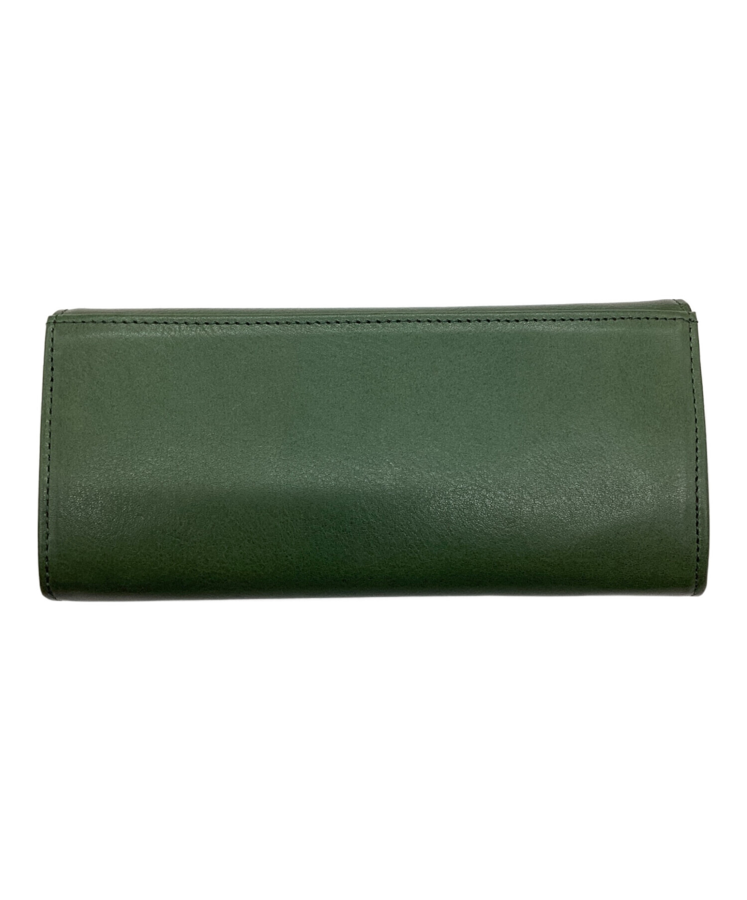 中古・古着通販】CLEDRAN (クレドラン) 長財布 グリーン 未使用品