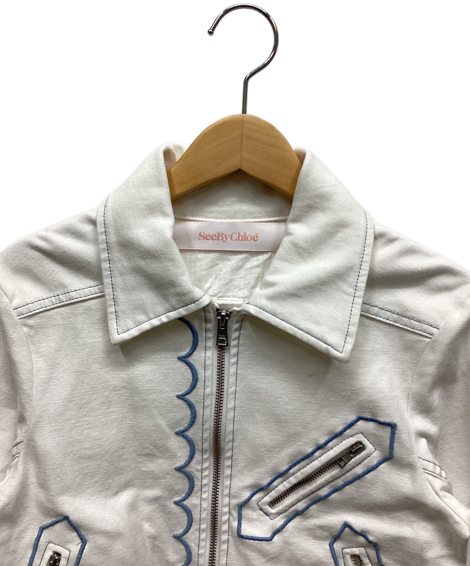 中古・古着通販】SEE BY CHLOE (シーバイクロエ) ジャケット ホワイト 