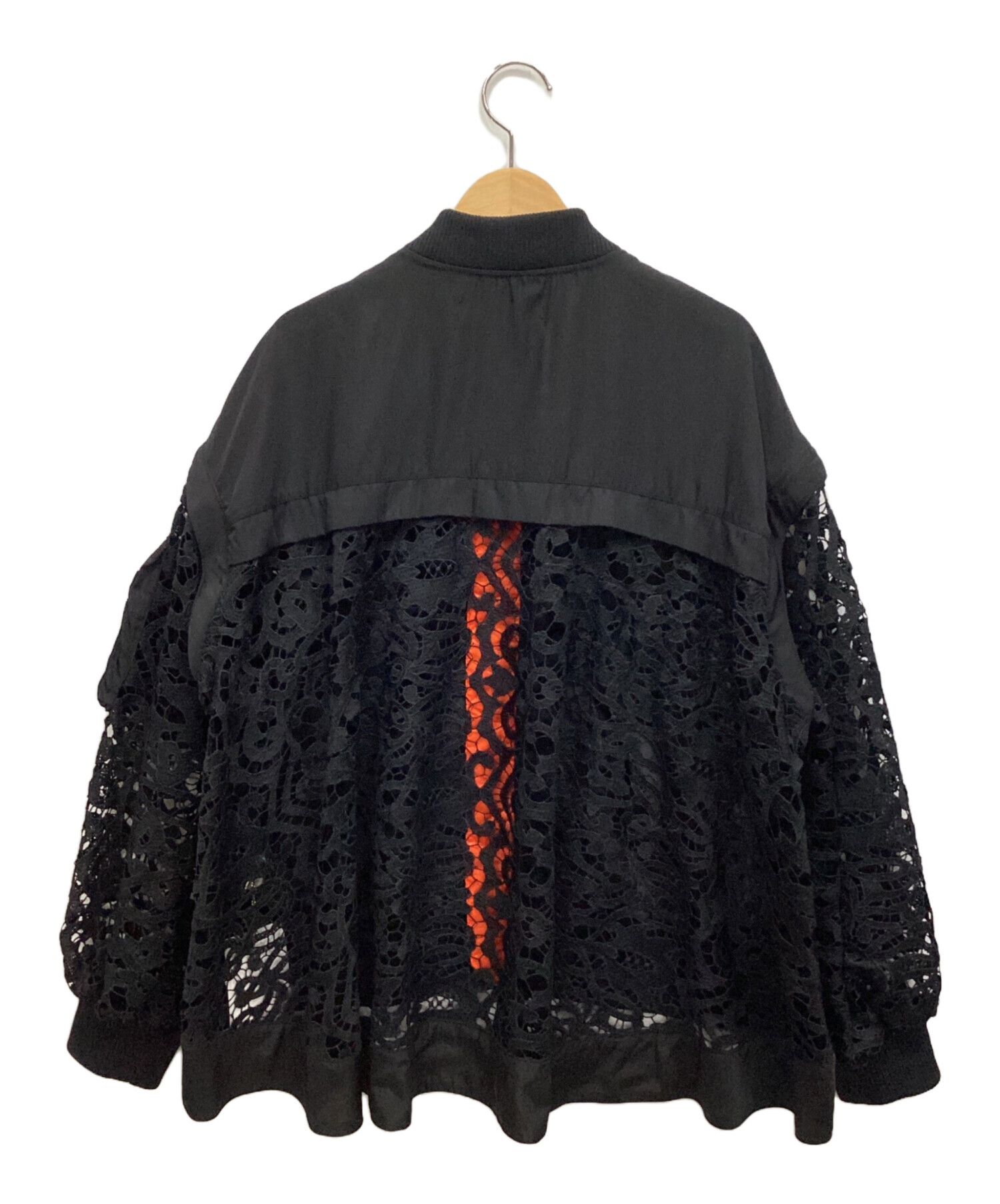 中古・古着通販】Risley (リズレー) レースブルゾン ブラック サイズ