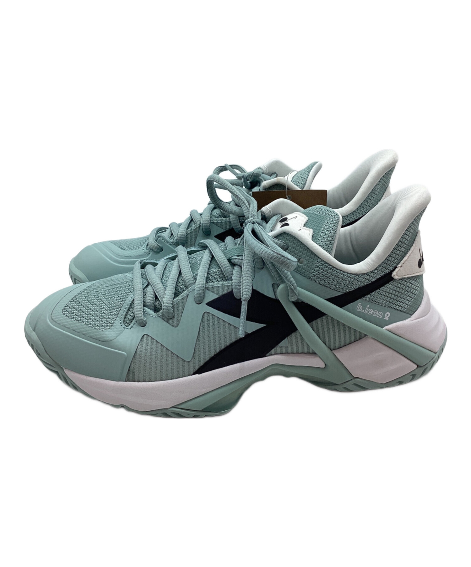 dias5 新品ディアドラ GAME P スニーカー 27㎝ レザー ブラック黒 2025