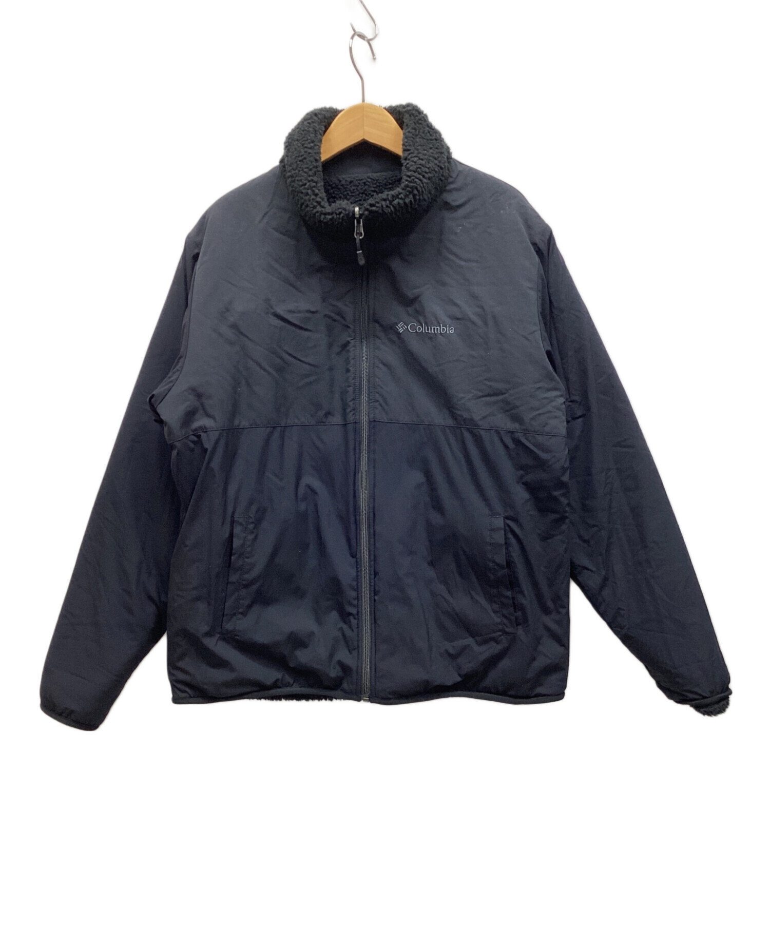 古着 Columbia コロンビア リバーシブル ジャケット M ブルー系