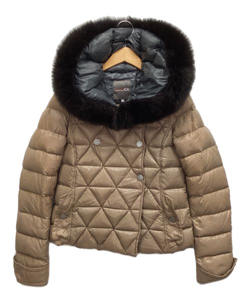 DUVETICA ベージュ ダウンジャケット 38 中古・古着通販】DUVETICA (デュベティカ) ダウンジャケット ベージュ