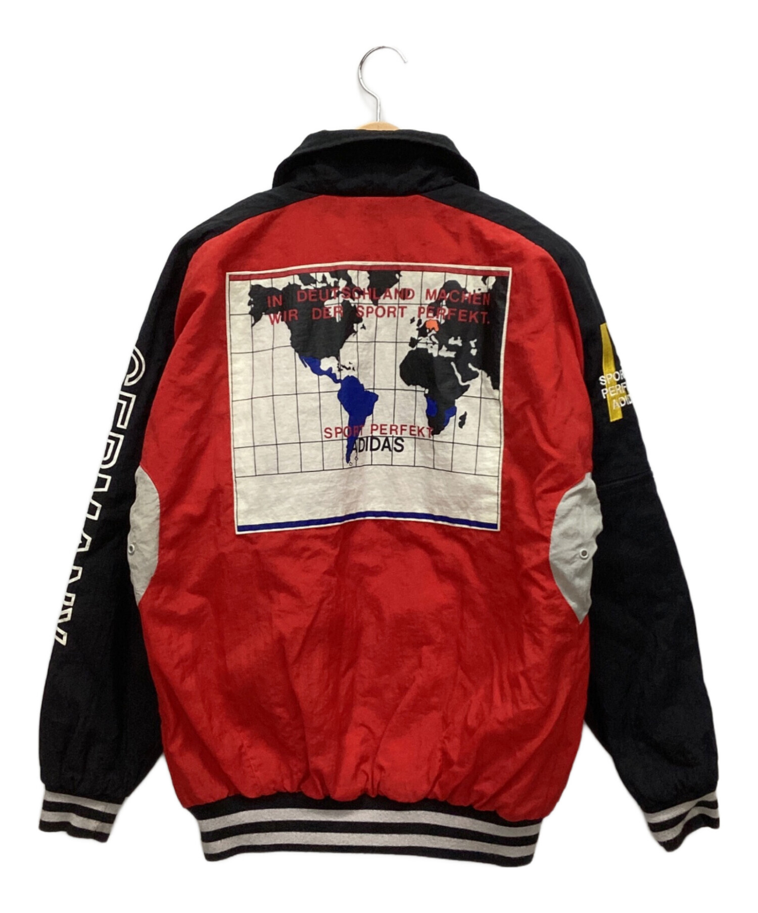 中古・古着通販】adidas (アディダス) レトロジャケット レッド サイズ 