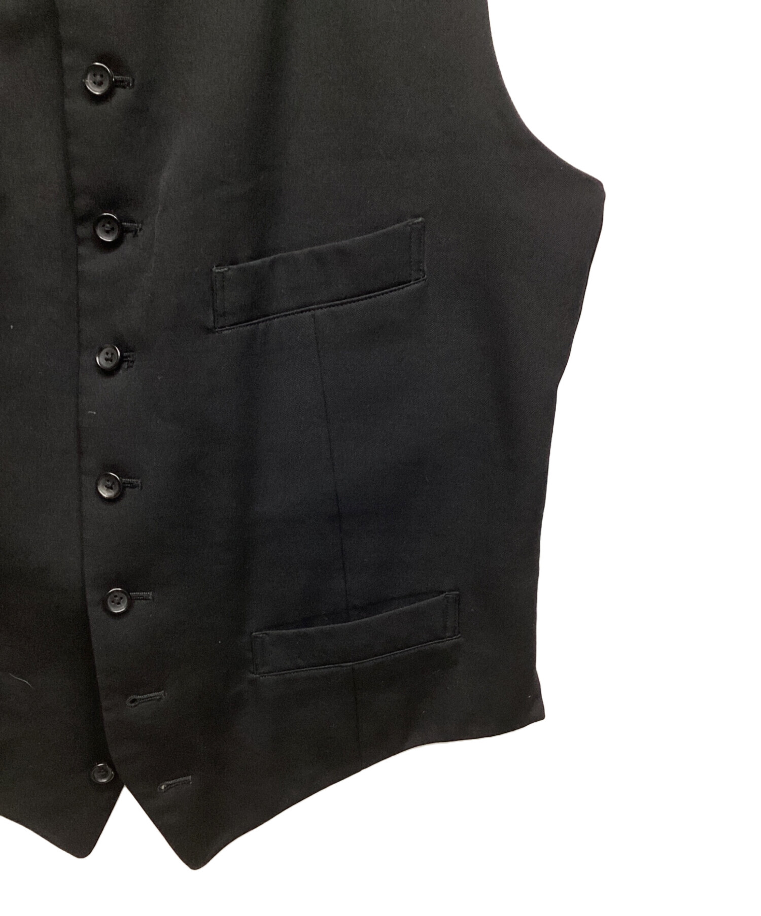 中古・古着通販】YOHJI YAMAMOTO (ヨウジヤマモト) ジレ ブラック