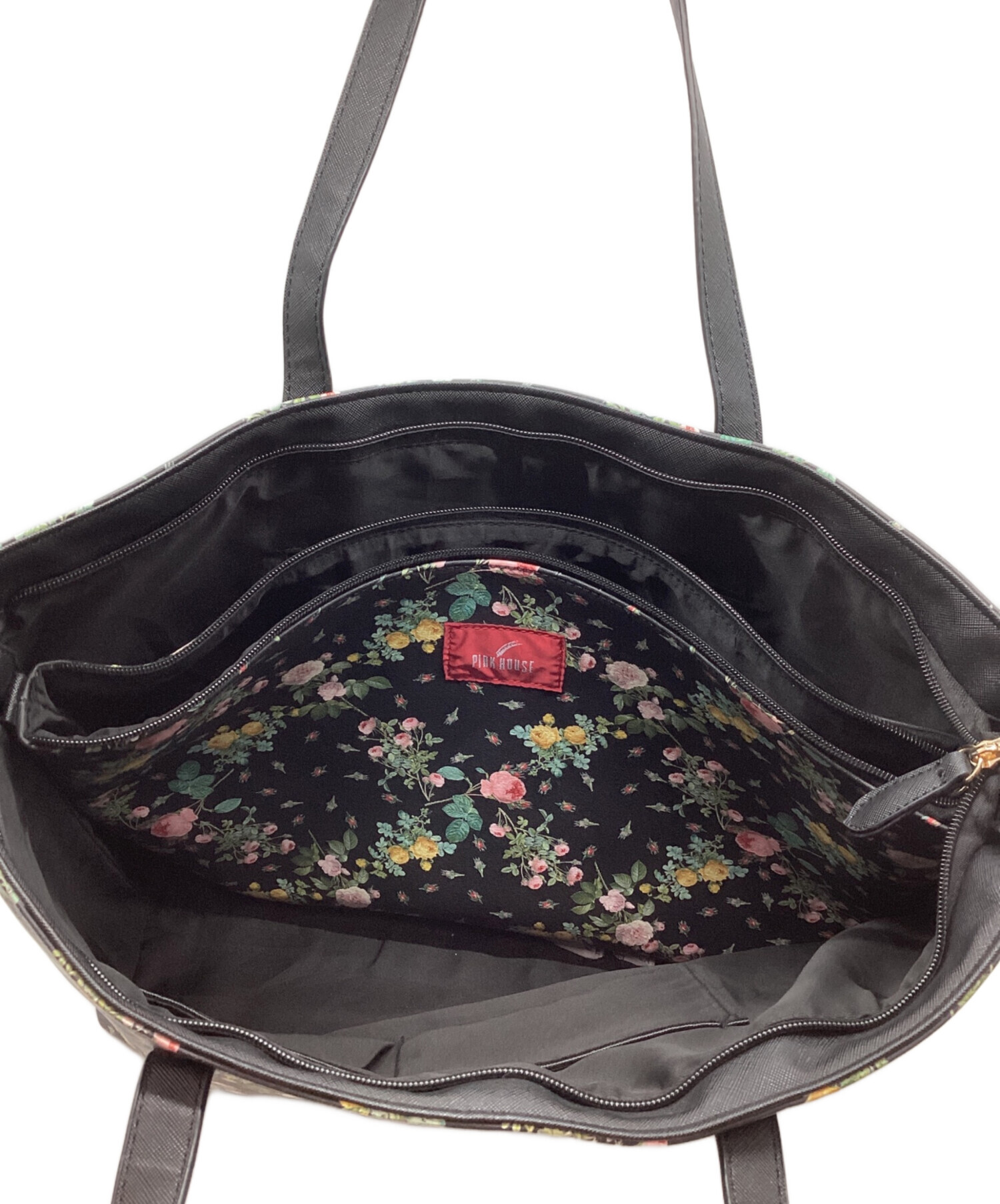 中古・古着通販】PINK HOUSE (ピンクハウス) トートバッグ ブラック