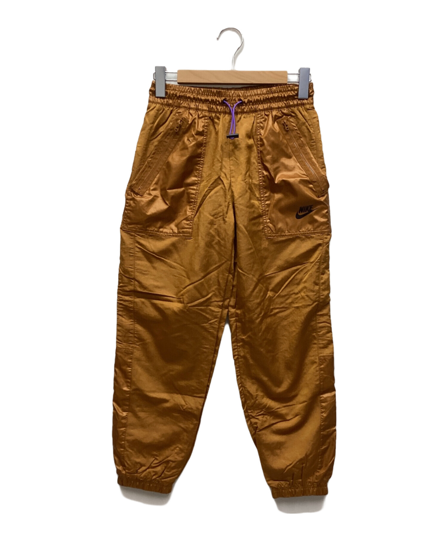 00s NIKE ナイキ　ナイロンパンツ　ブラウン　茶　刺繍 中古・古着通販】NIKE (ナイキ) ナイロンパンツ ブラウン サイズ
