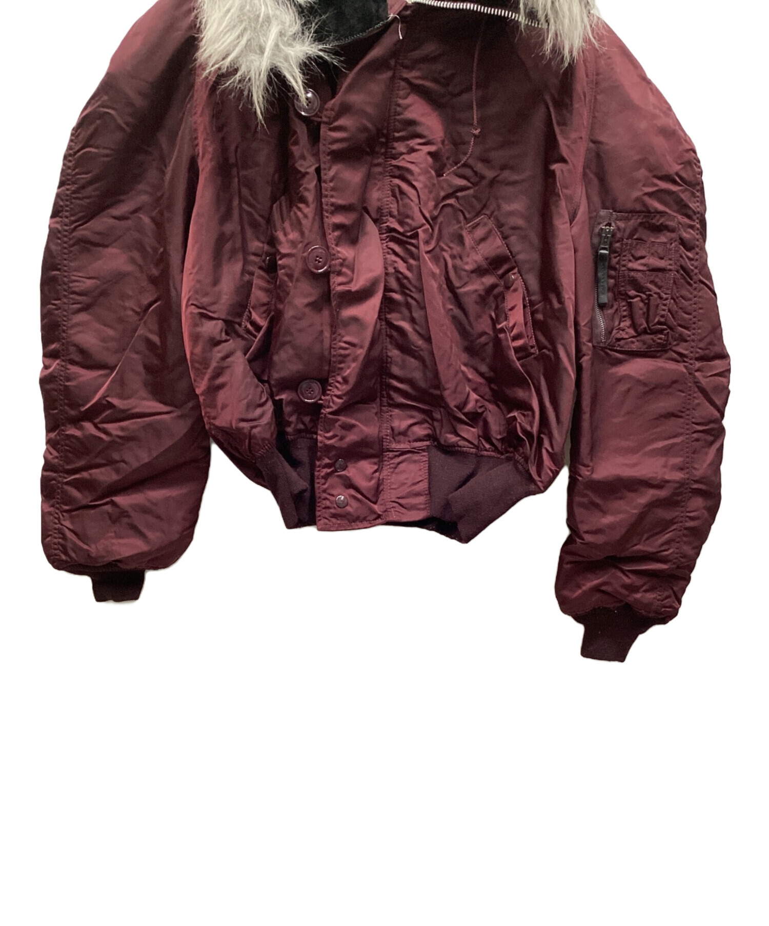 中古・古着通販】ALPHA (アルファ) N-2Bジャケット ボルドー サイズ:XL