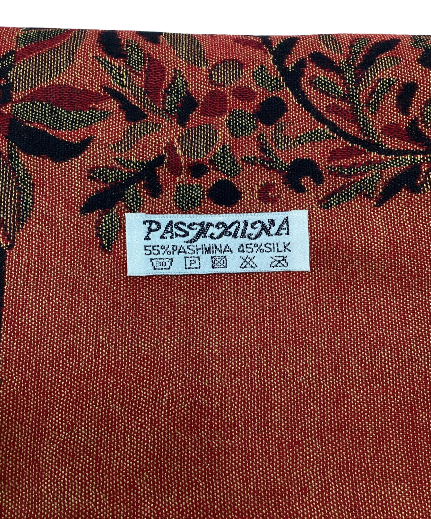 中古・古着通販】PASKMINA (パシュミナ) ストール レッド 未使用品